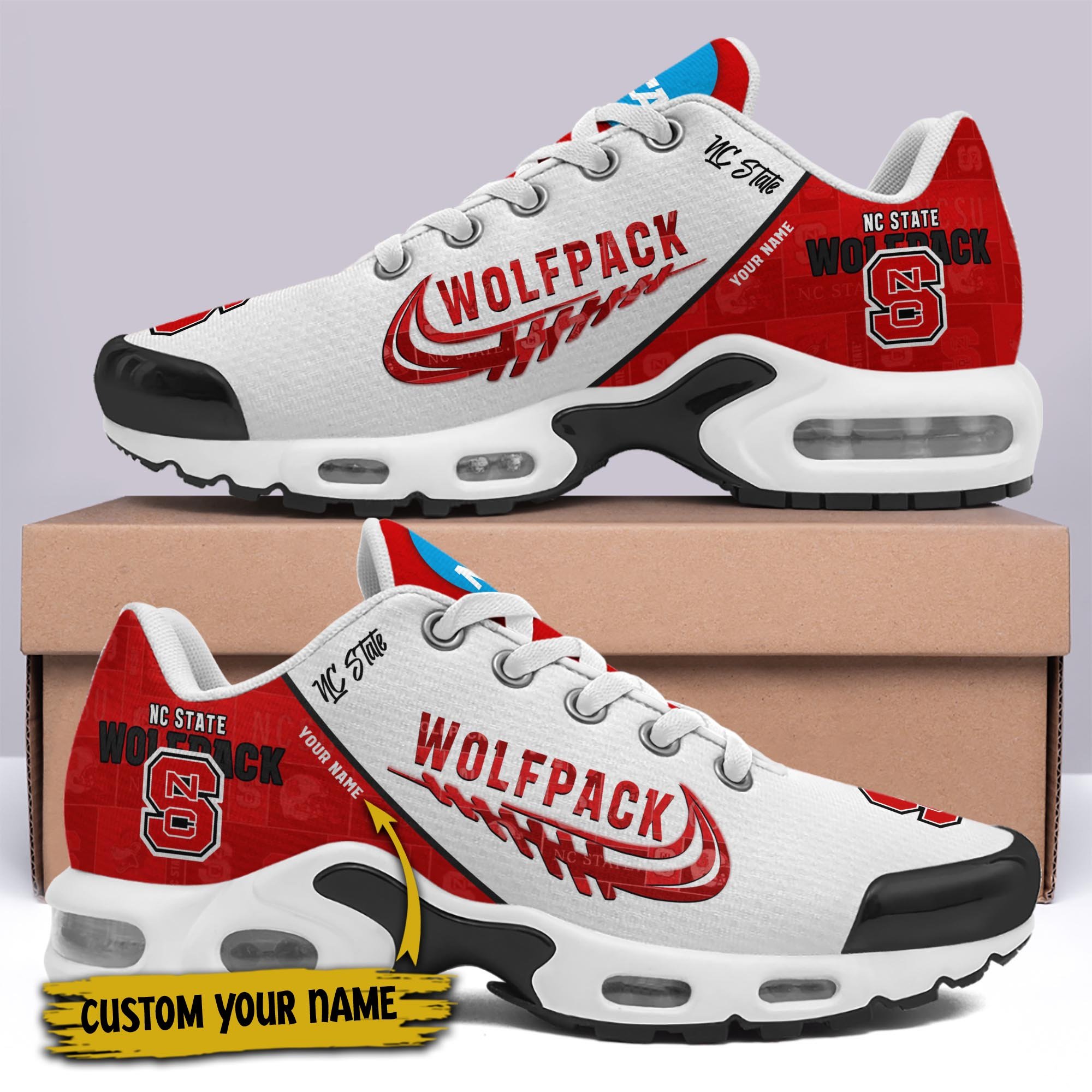 NC State Wolfpack TN Shoes Custom Your Name 2025 version, Football Team Shoes, Sport Fan Gifts EHIVM-60203 Gallery Image