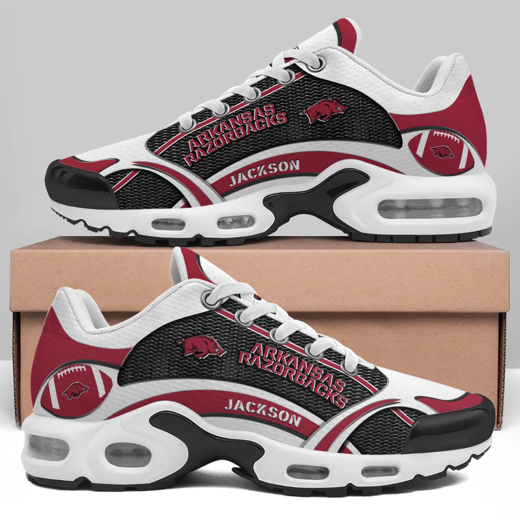 Arkansas Razorbacks Team TN Shoes 2024 Version Custom Name, Shoes For Sport Lovers, Sport Gifts ETHY-61889 Gallery Image