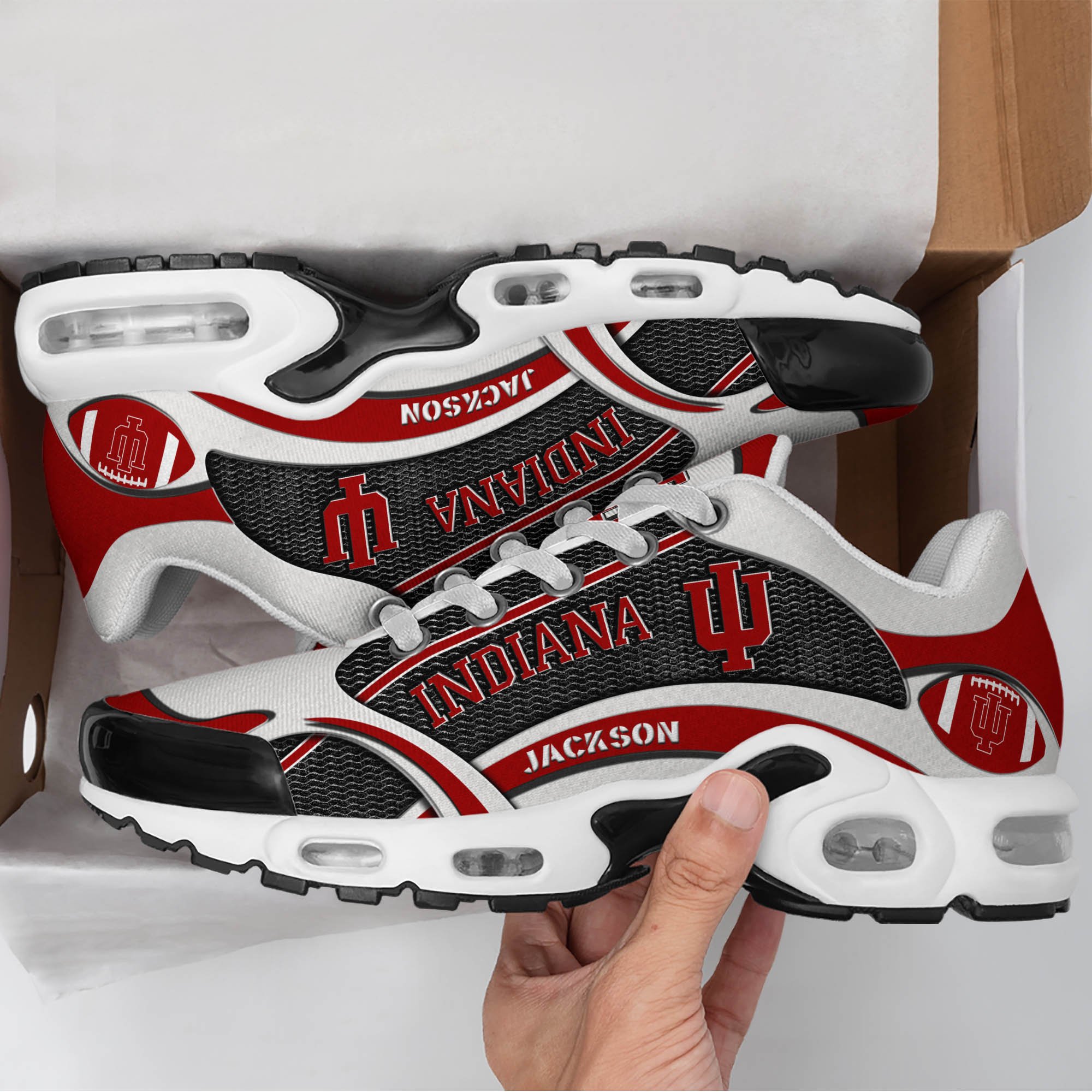 Indiana Hoosiers Team TN Shoes 2024 Version Custom Name, Shoes For Sport Lovers, Sport Gifts ETHY-61889 Gallery Image