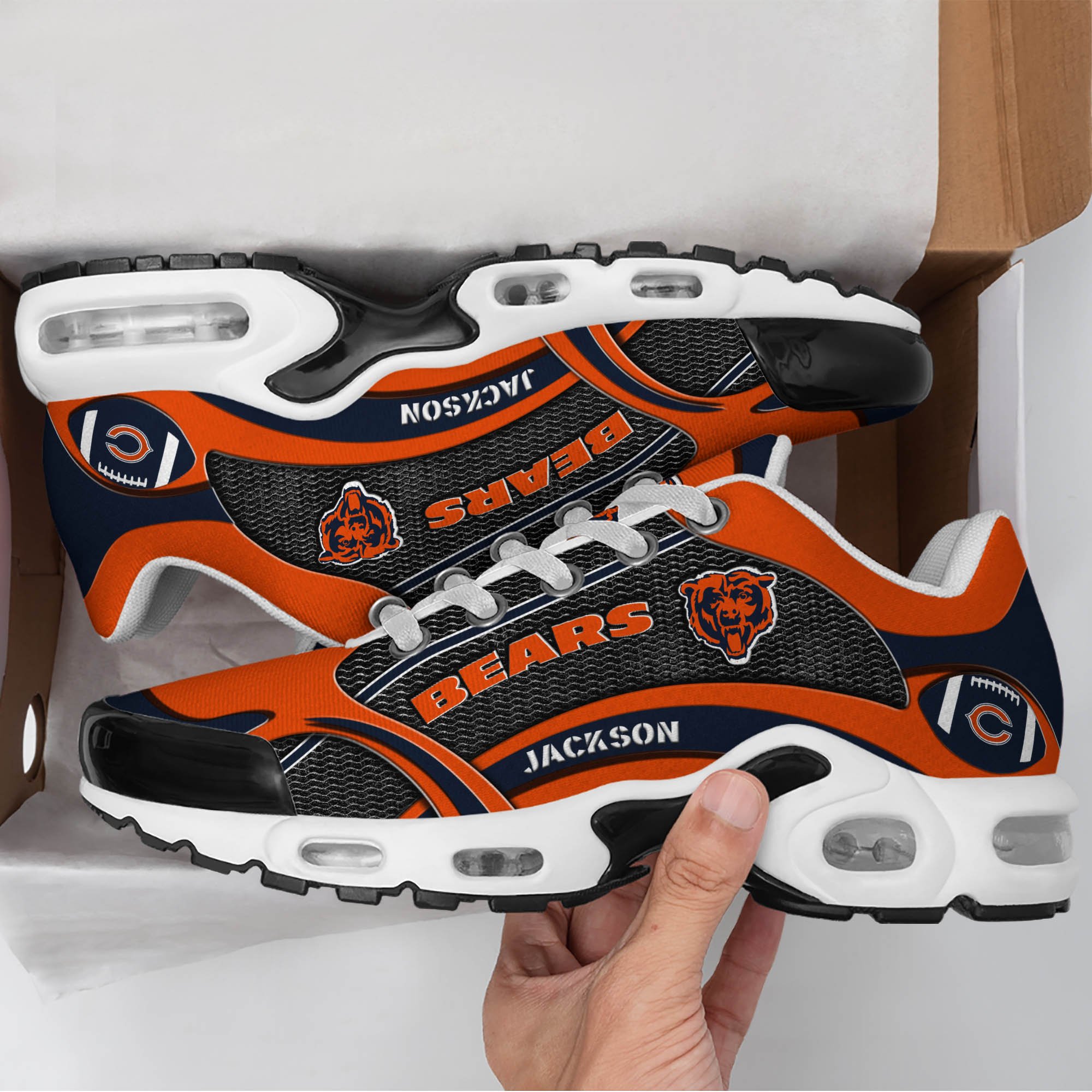 Chicago Bears Team TN Shoes 2024 Version Custom Name, Shoes For Sport Lovers, Sport Gifts ETHY-61889 Gallery Image