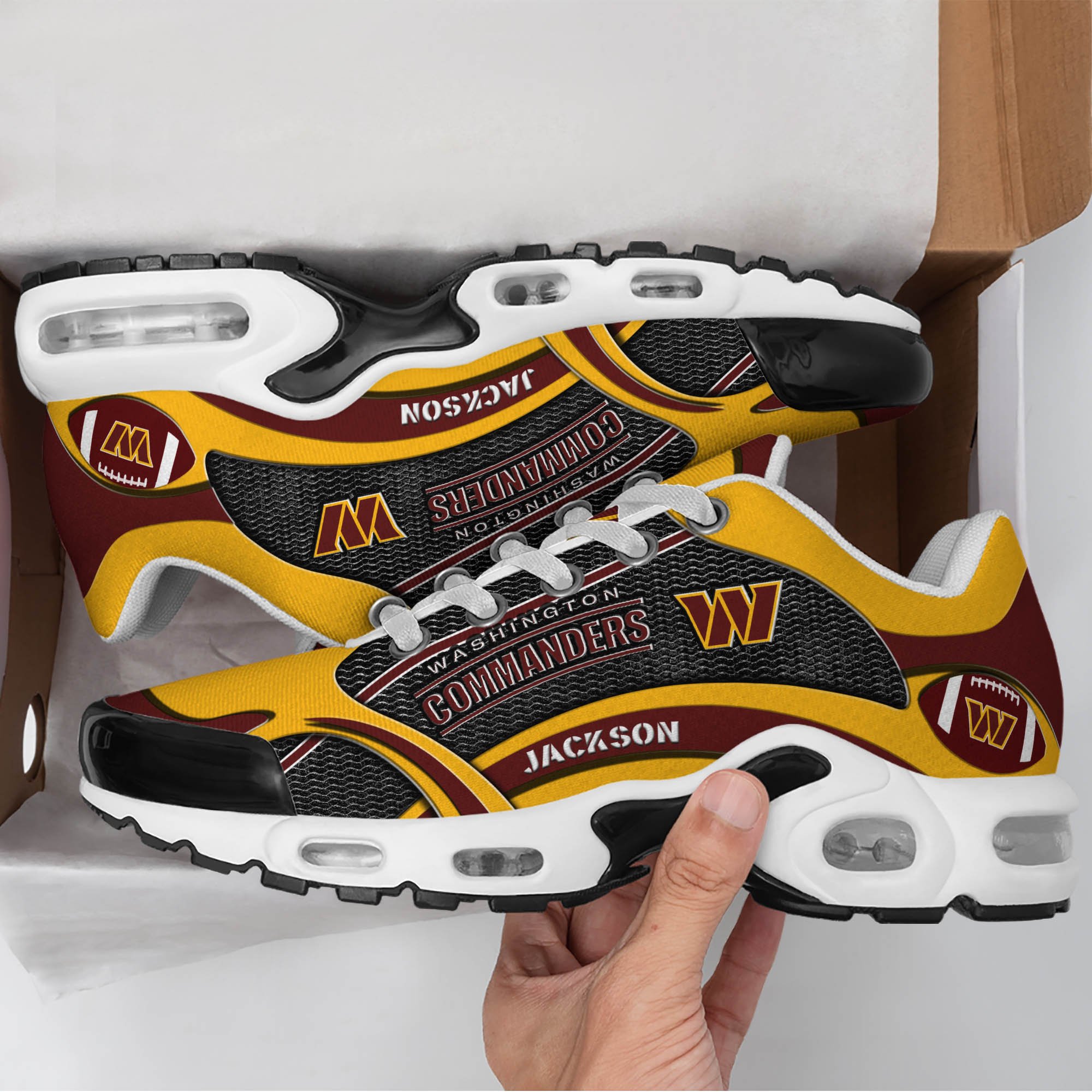 Washington Commanders Team TN Shoes 2024 Version Custom Name, Shoes For Sport Lovers, Sport Gifts ETHY-61889 Gallery Image