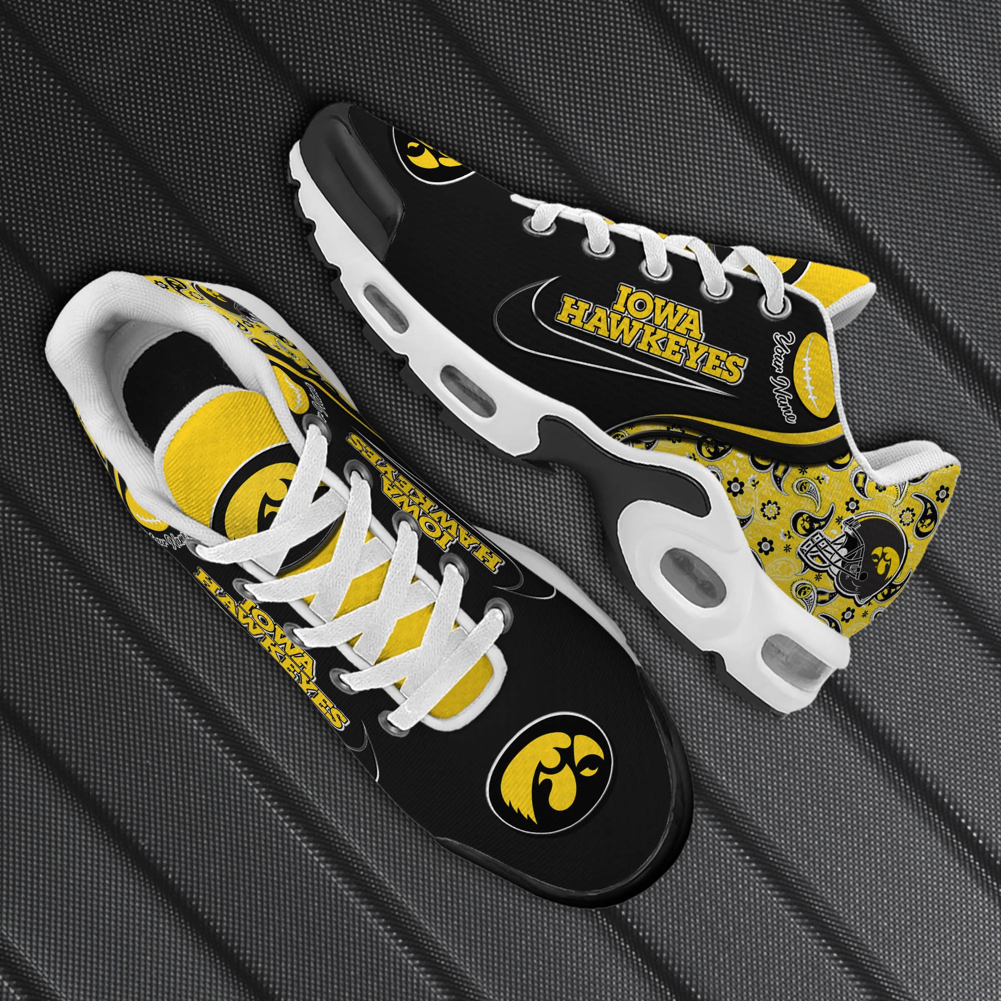 Iowa Hawkeyes TN Shoes 2024 Version Custom Your Name, Sport Shoes For Lovers, Sport Gifts, Gifts For Fans ETHY-62499 Gallery Image