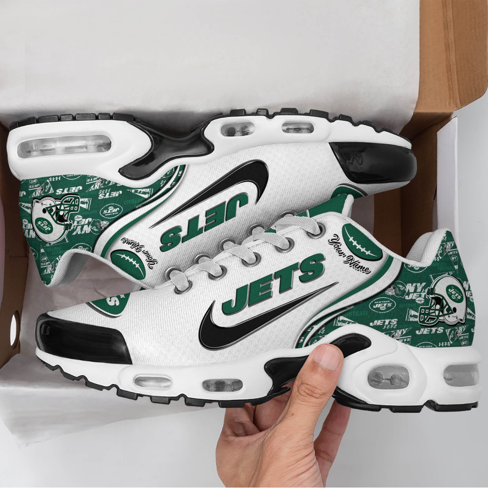 New York Jets TN Shoes 2024 Version Custom Your Name, Sport Shoes For Lovers, Sport Gifts, Gifts For Fans ETHY-62499 Gallery Image