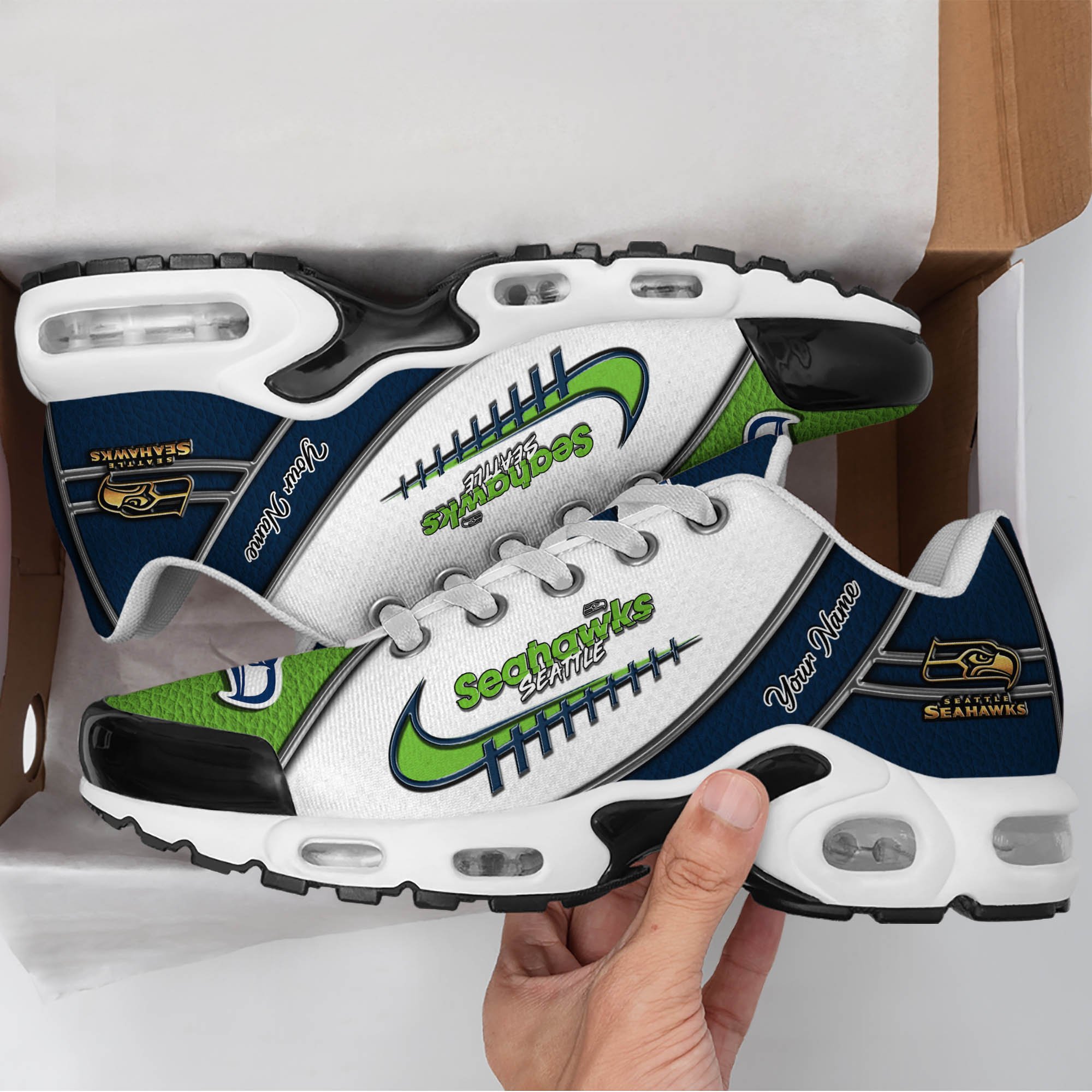 Seattle Seahawks TN Shoes 2024 Version Custom Your Name, Football Team Shoes, Football Shoes for Fans, Sport Gifts, Gifts For Lovers ETHY-62516 Gallery Image