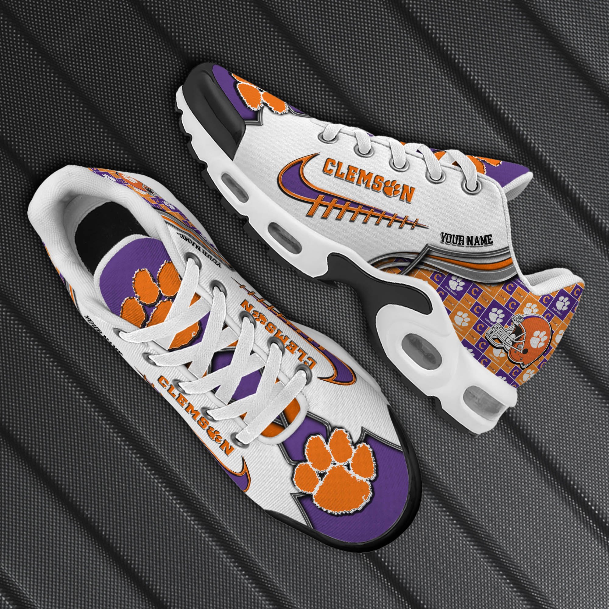 Clemson Tigers TN Shoes 2024 Version Custom Your Name, Sport Shoes For Football Fans, Sport Gifts, Gifts For Him ETHY-62642 Gallery Image