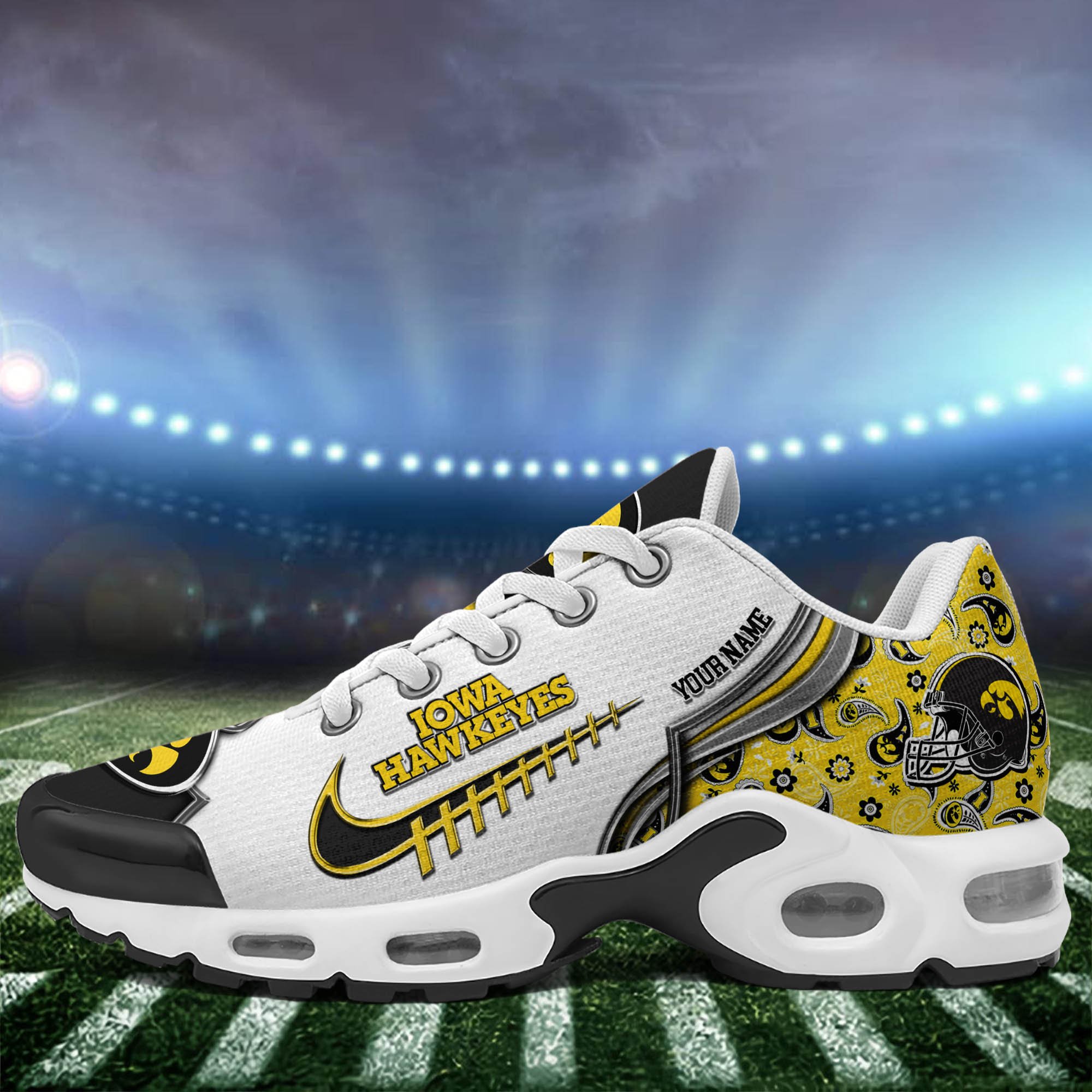Iowa Hawkeyes TN Shoes 2024 Version Custom Your Name, Sport Shoes For Football Fans, Sport Gifts, Gifts For Him ETHY-62642 Gallery Image