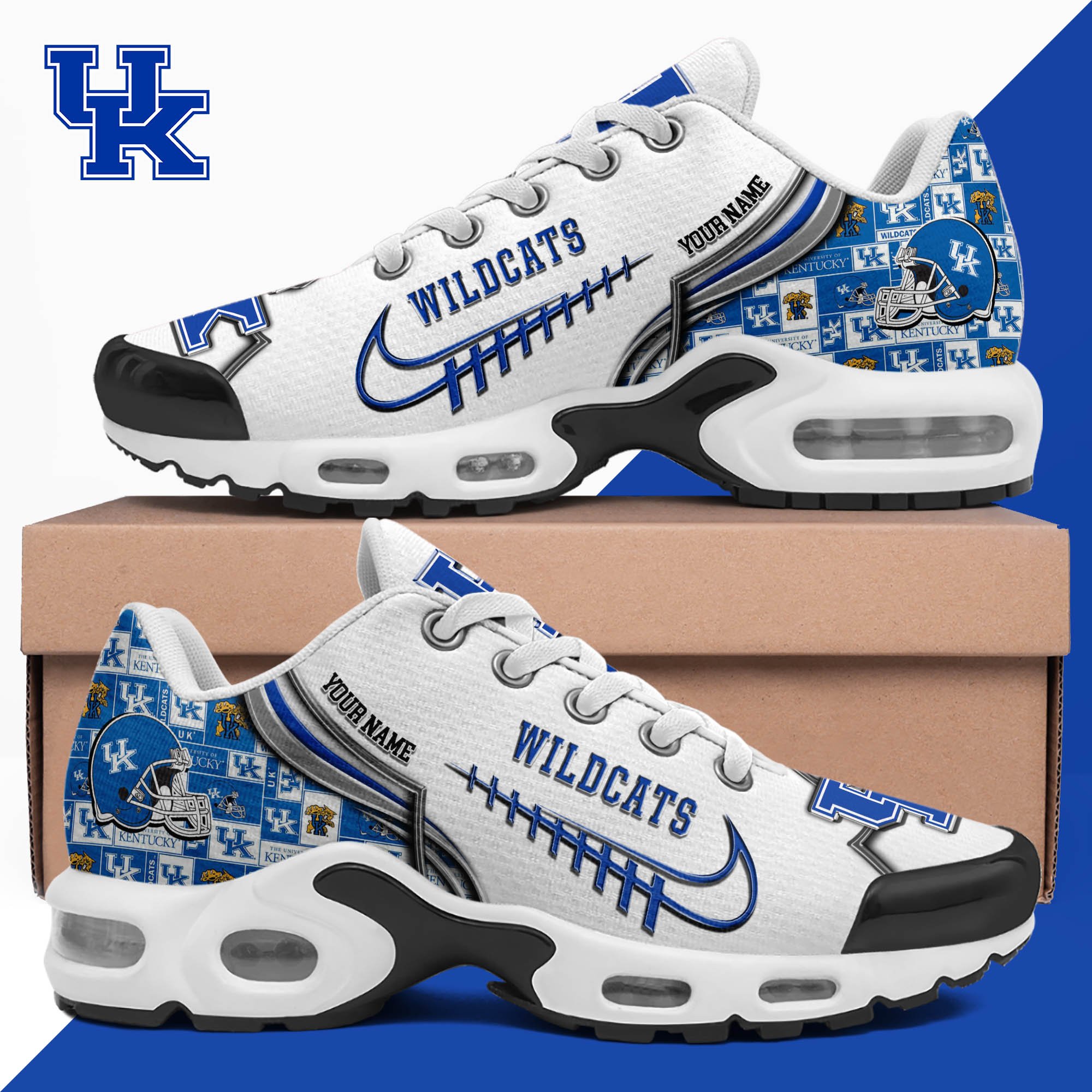 Kentucky Wildcats TN Shoes 2024 Version Custom Your Name, Sport Shoes For Football Fans, Sport Gifts, Gifts For Him ETHY-62642 Image