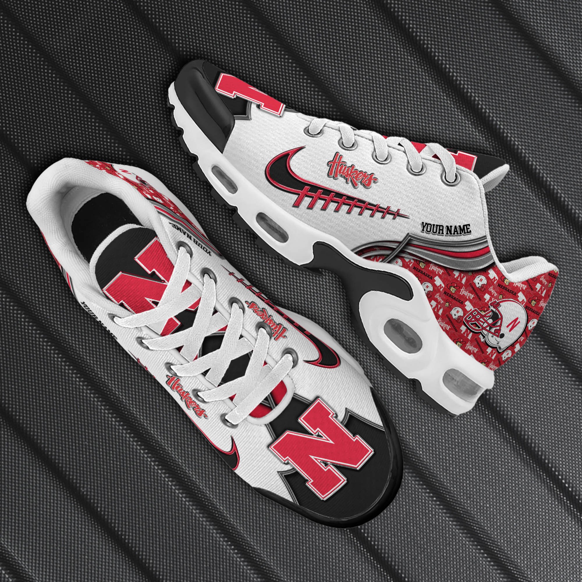 Nebraska Cornhuskers TN Shoes 2024 Version Custom Your Name, Sport Shoes For Football Fans, Sport Gifts, Gifts For Him ETHY-62642 Gallery Image
