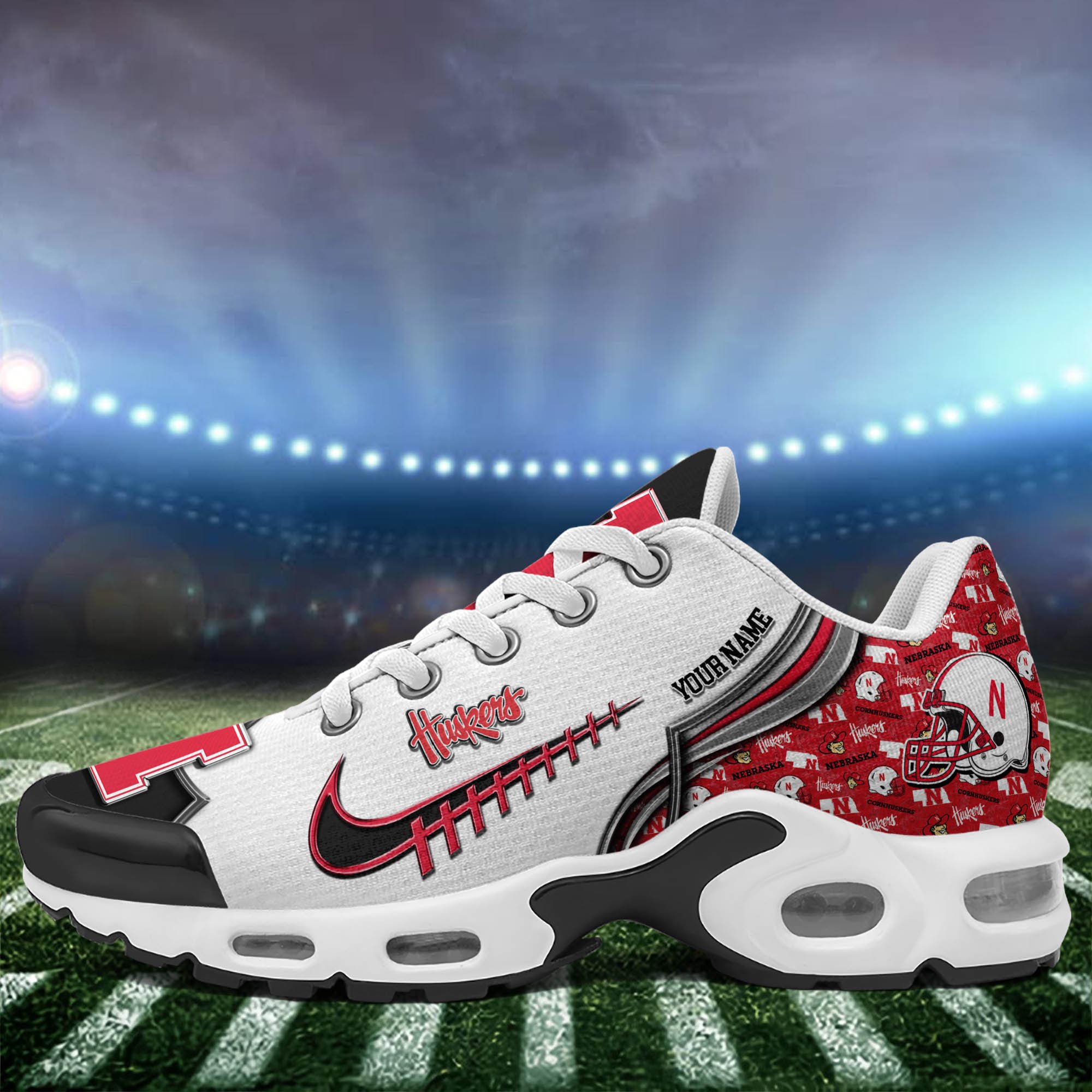 Nebraska Cornhuskers TN Shoes 2024 Version Custom Your Name, Sport Shoes For Football Fans, Sport Gifts, Gifts For Him ETHY-62642 Gallery Image