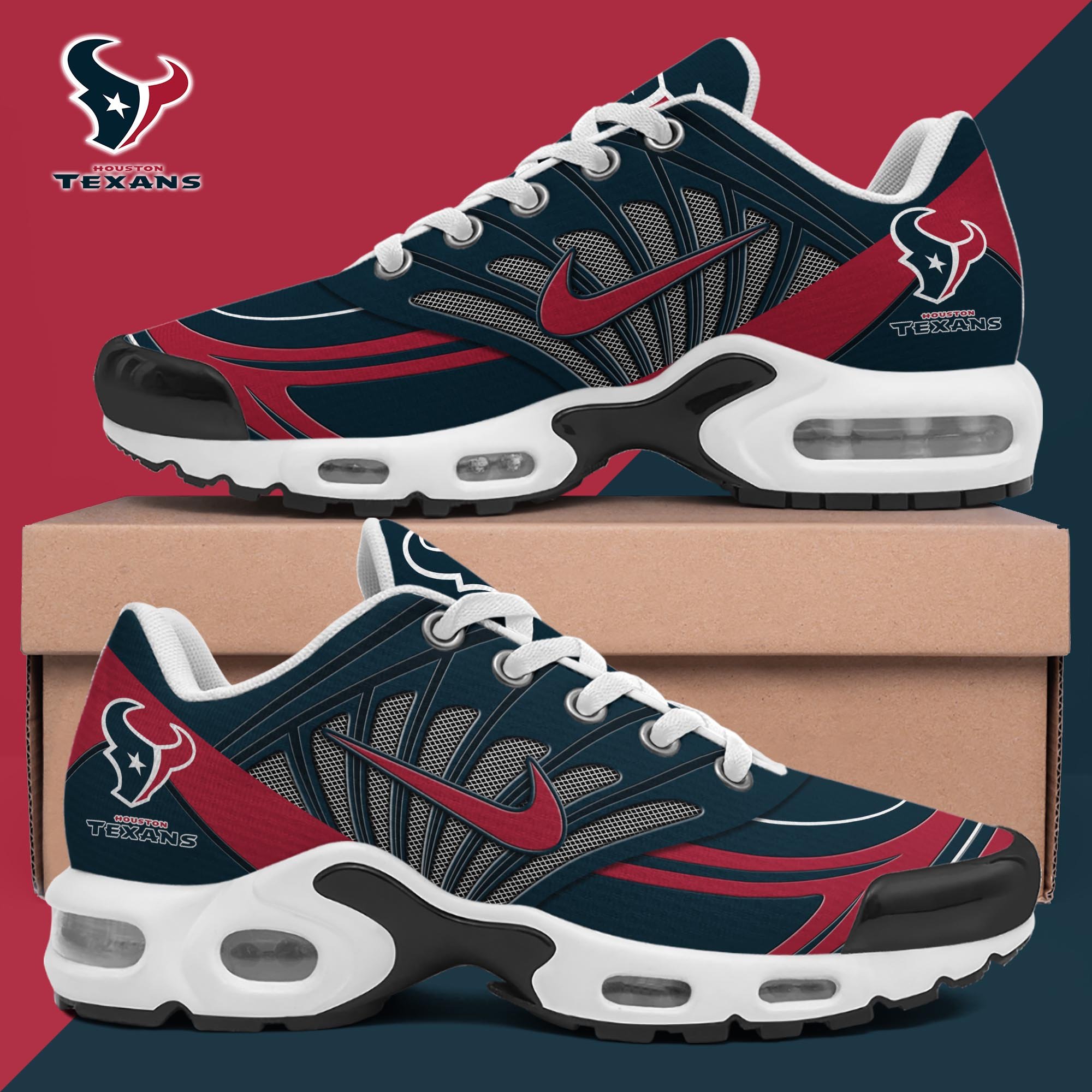 Houston Texans TN Shoes 2025 Version Custom Name, Sport Shoes For Fan, Fan Gifts ETRG-60919 Image