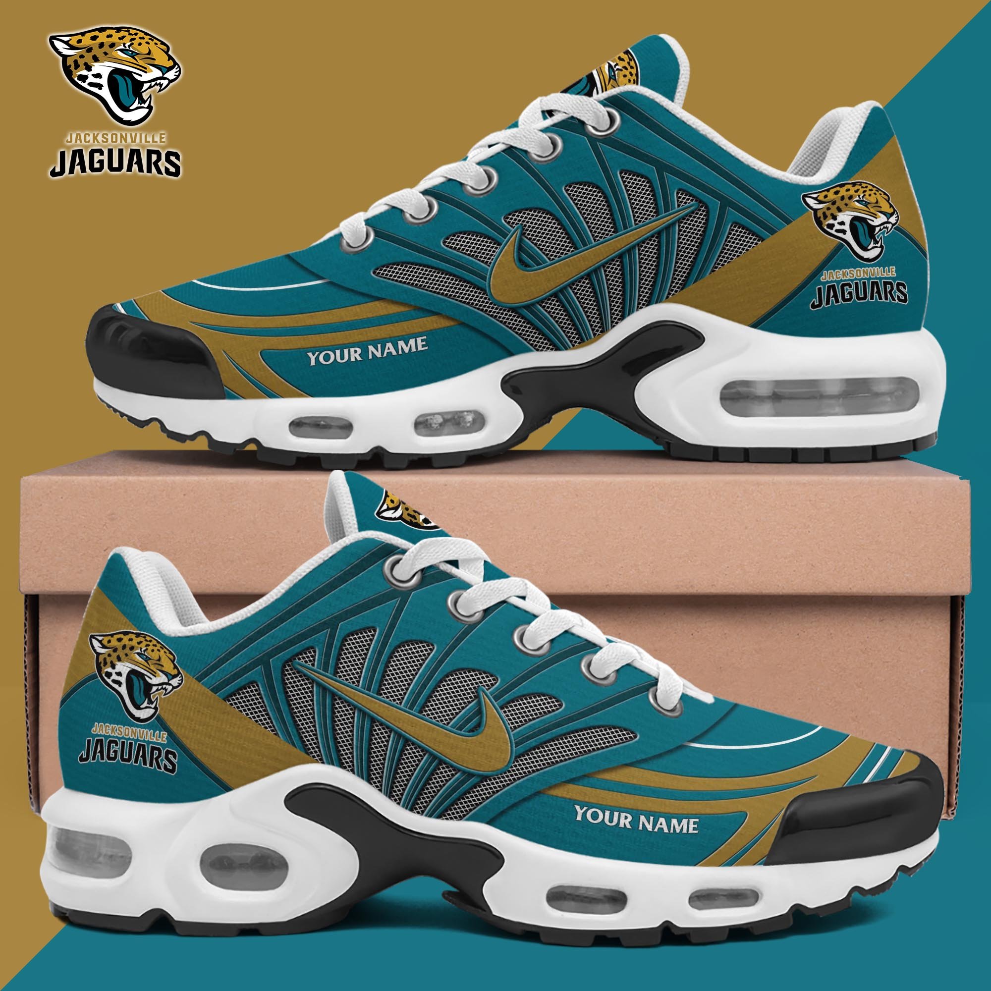 Jacksonville Jaguars TN Shoes 2025 Version Custom Name, Sport Shoes For Fan, Fan Gifts ETRG-60919 Gallery Image