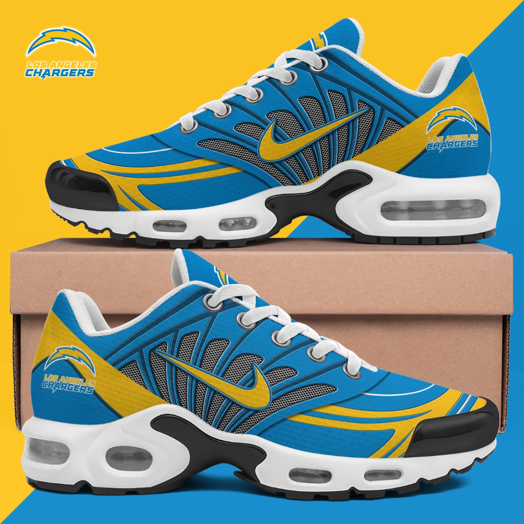 Los Angeles Chargers TN Shoes 2025 Version Custom Name, Sport Shoes For Fan, Fan Gifts ETRG-60919 Image