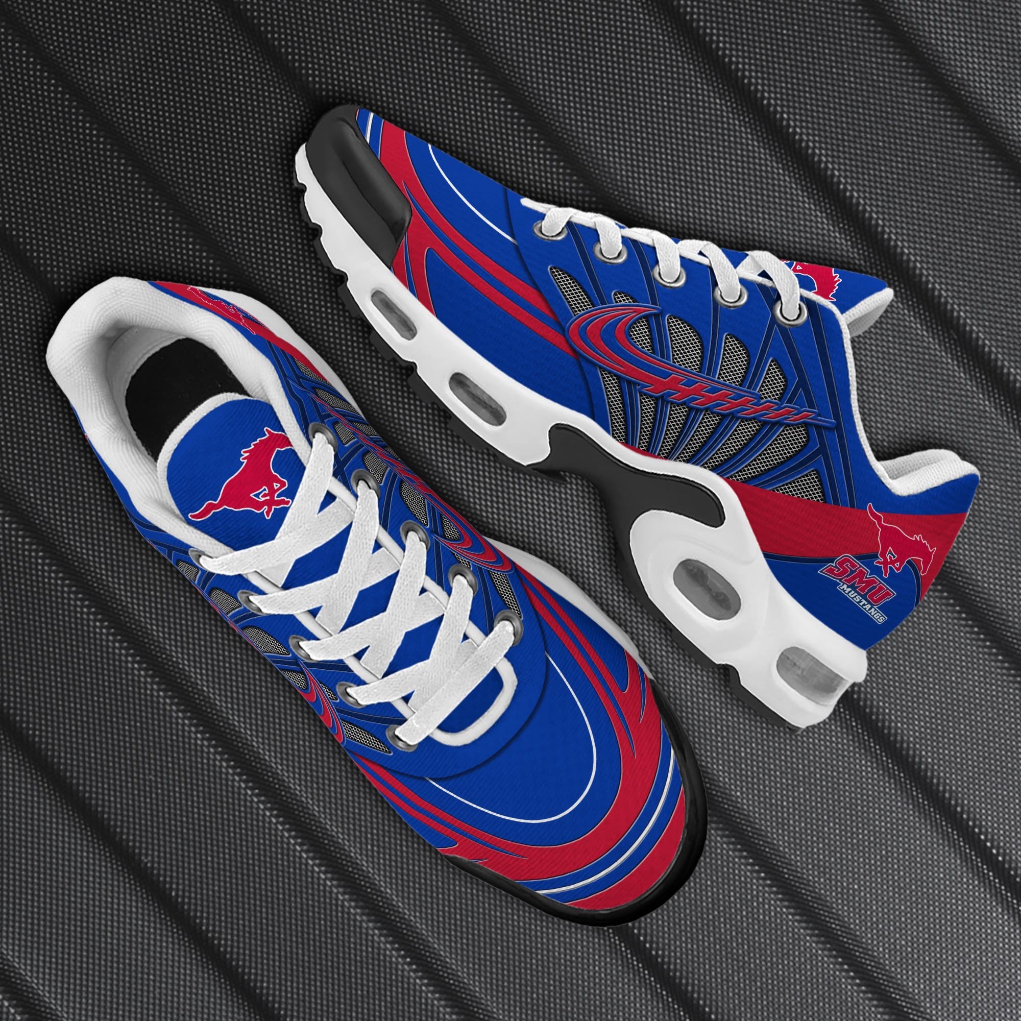 SMU Mustangs TN Shoes 2025 Version Custom Name, Sport Shoes For Fan, Fan Gifts ETRG-61135 Gallery Image