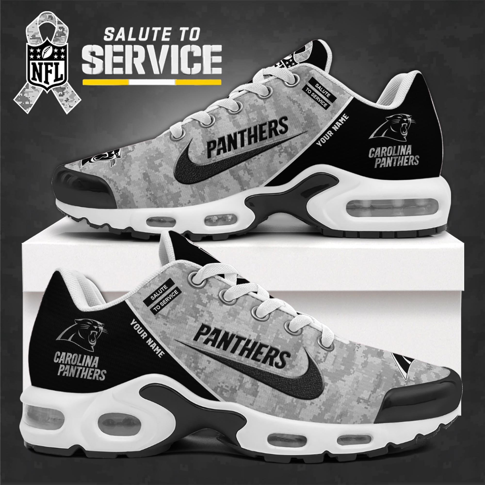 Carolina Panthers Team TN Shoes 2025 Version Custom Name, Sport Team Shoes For Fans, Gift For Sport Fans ETRG-61581 Image