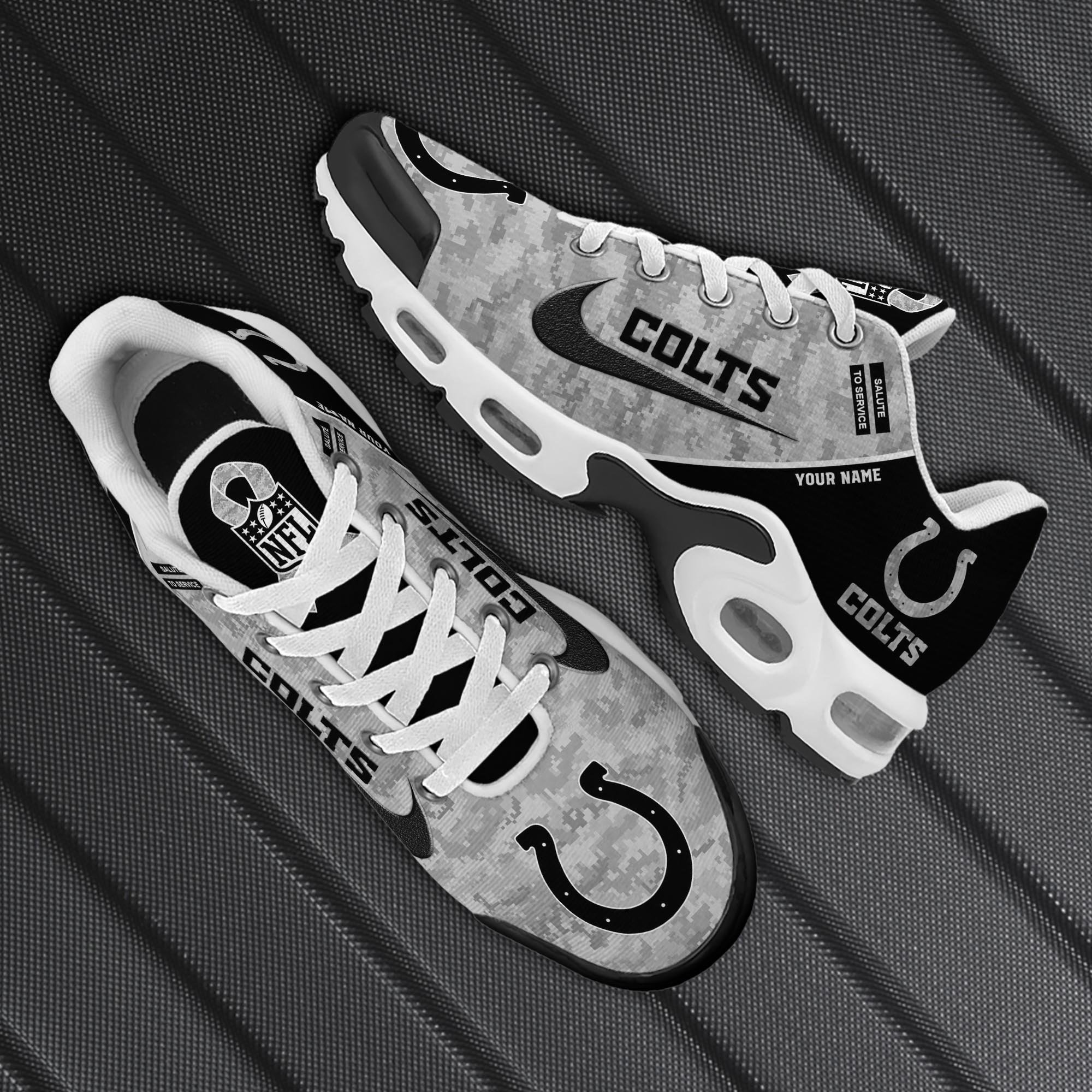 Indianapolis Colts Team TN Shoes 2025 Version Custom Name, Sport Team Shoes For Fans, Gift For Sport Fans ETRG-61581 Gallery Image