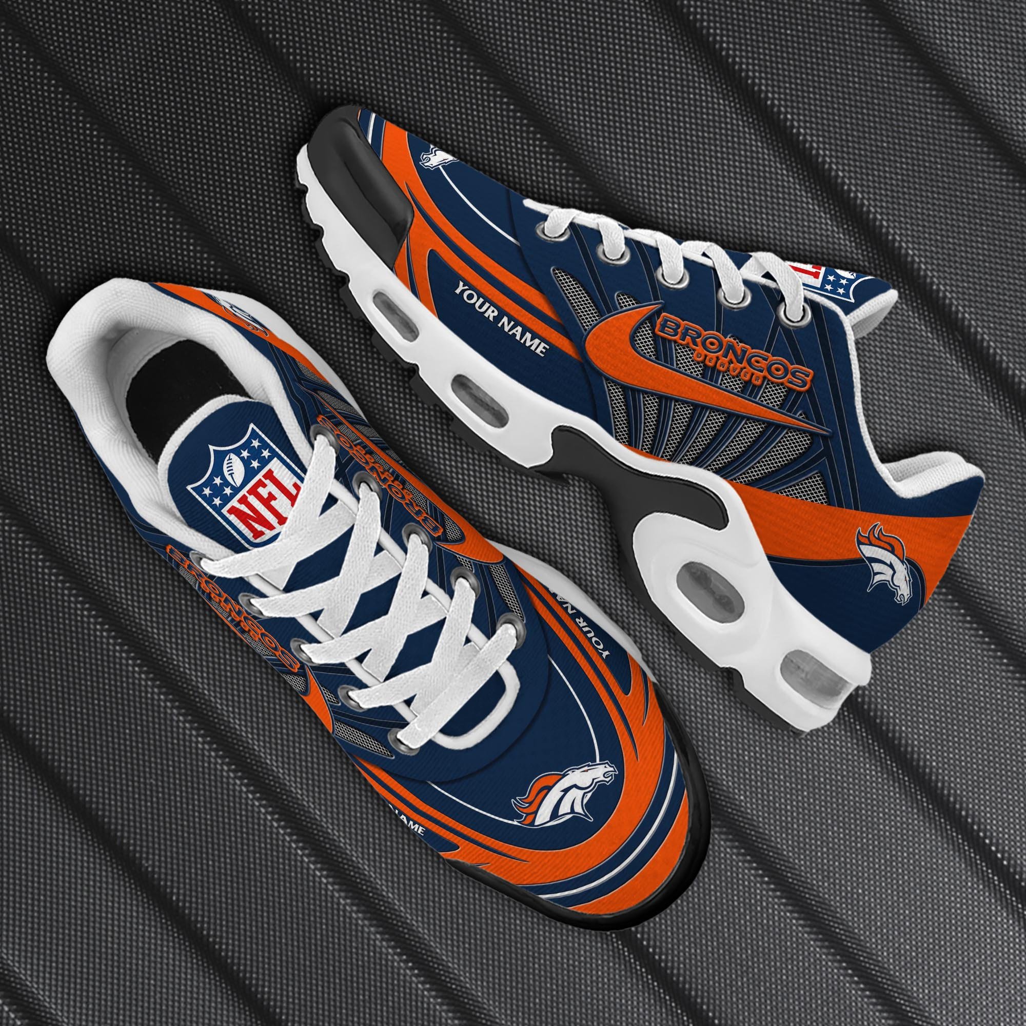Denver Broncos TN Shoes 2025 Version Custom Your Name, Shoes For Sport Fans, Gift For Fans ETRG-61582 Gallery Image