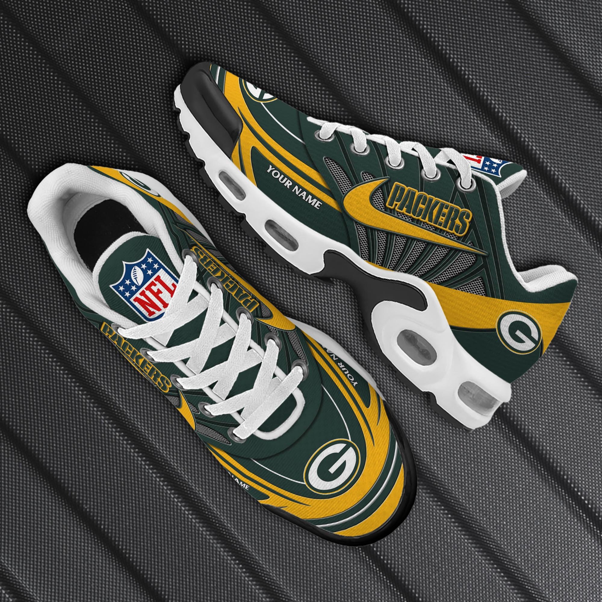 Green Bay Packers TN Shoes 2025 Version Custom Your Name, Shoes For Sport Fans, Gift For Fans ETRG-61582 Gallery Image