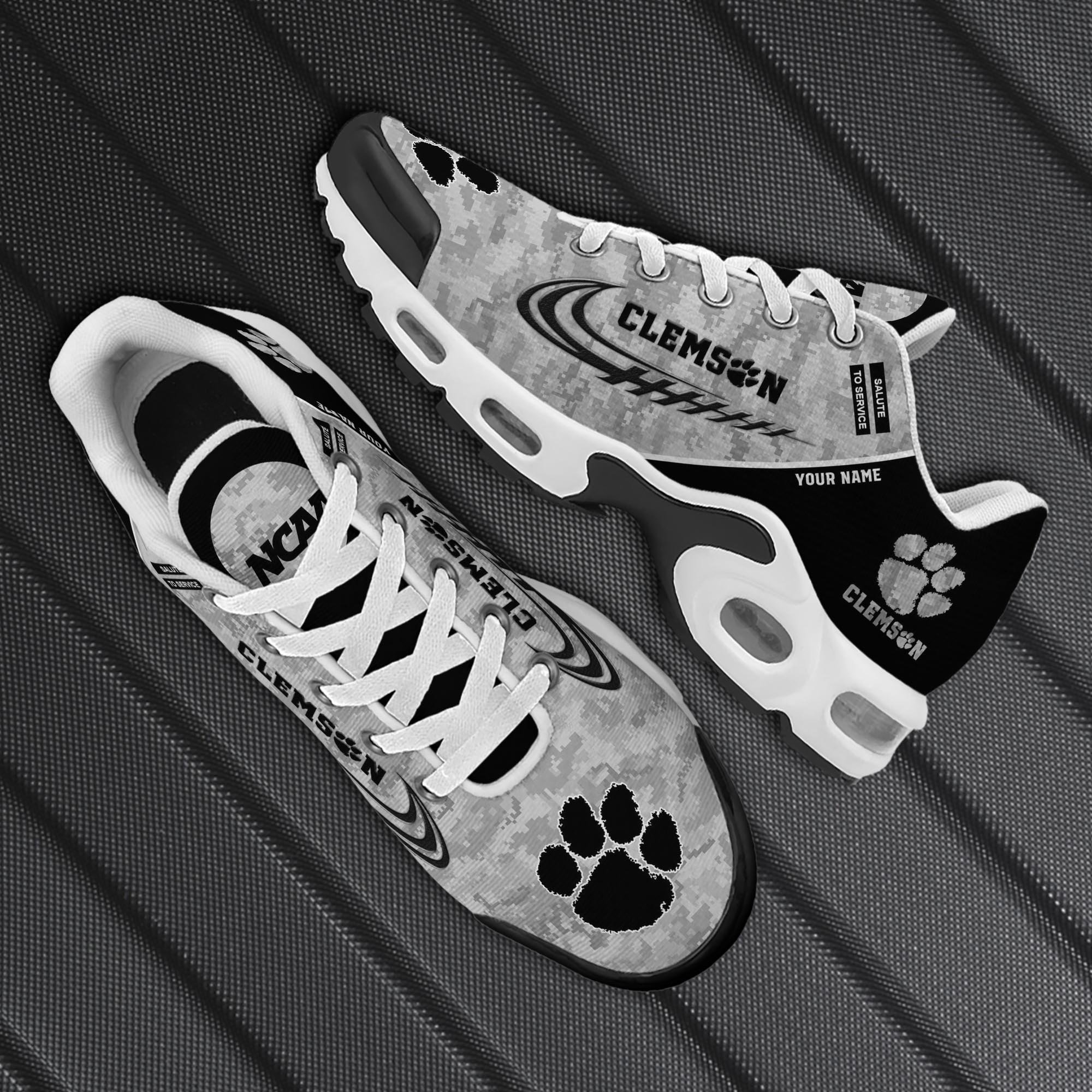 Clemson Tigers TN Shoes 2025 Version Custom Name, Camouflage Shoes For Sport Fans, Fan Gifts ETRG-61585 Gallery Image