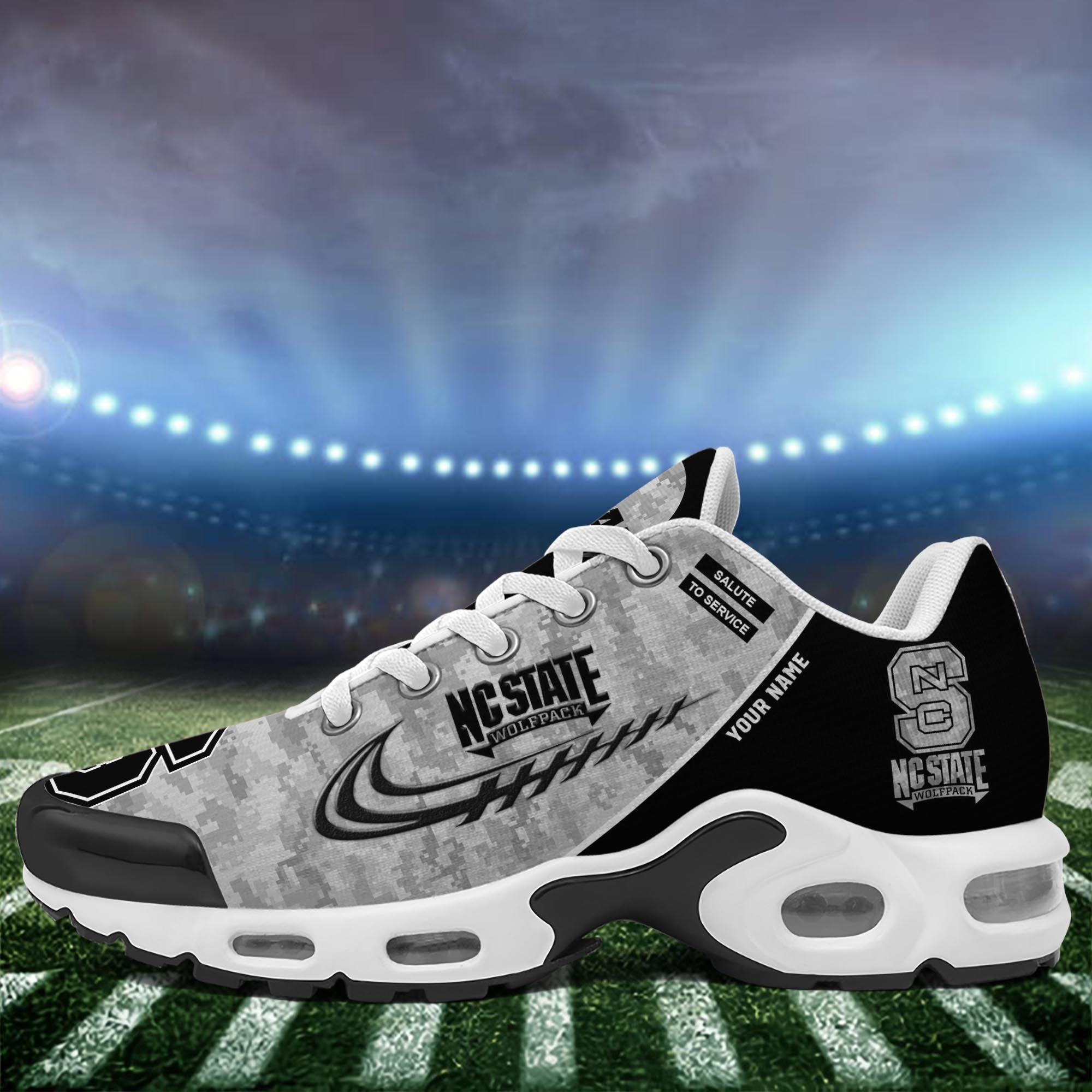NC State Wolfpack TN Shoes 2025 Version Custom Name, Camouflage Shoes For Sport Fans, Fan Gifts ETRG-61585 Gallery Image
