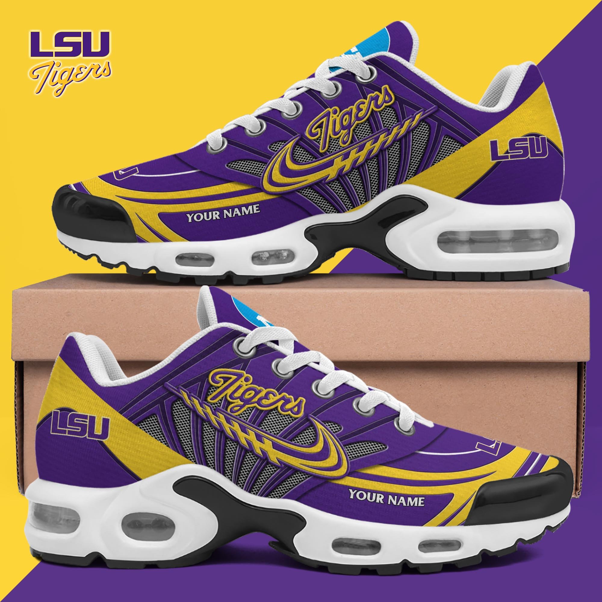 LSU TIGERS TN Shoes 2025 Version Custom Your Name, Shoes For Sport Fans, Gift For Fans ETRG-61594 Image