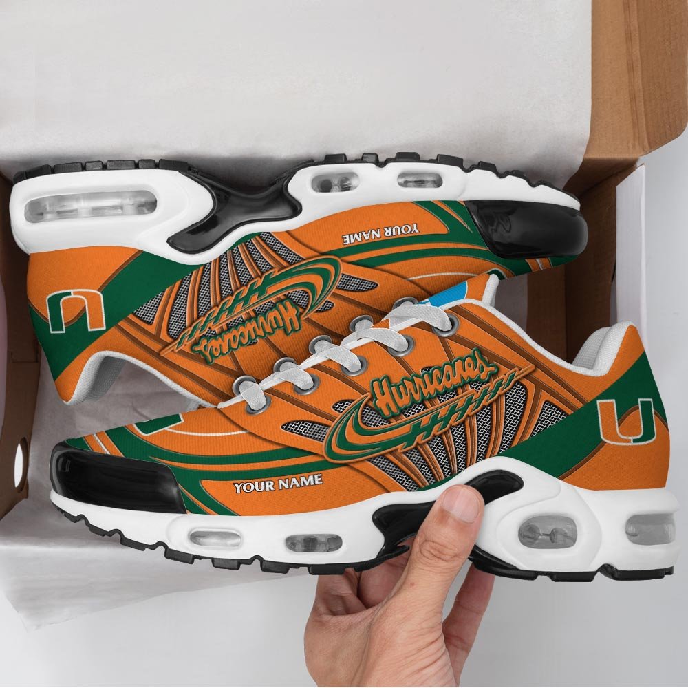 Miami Hurricanes TN Shoes 2025 Version Custom Your Name, Shoes For Sport Fans, Gift For Fans ETRG-61594 Gallery Image