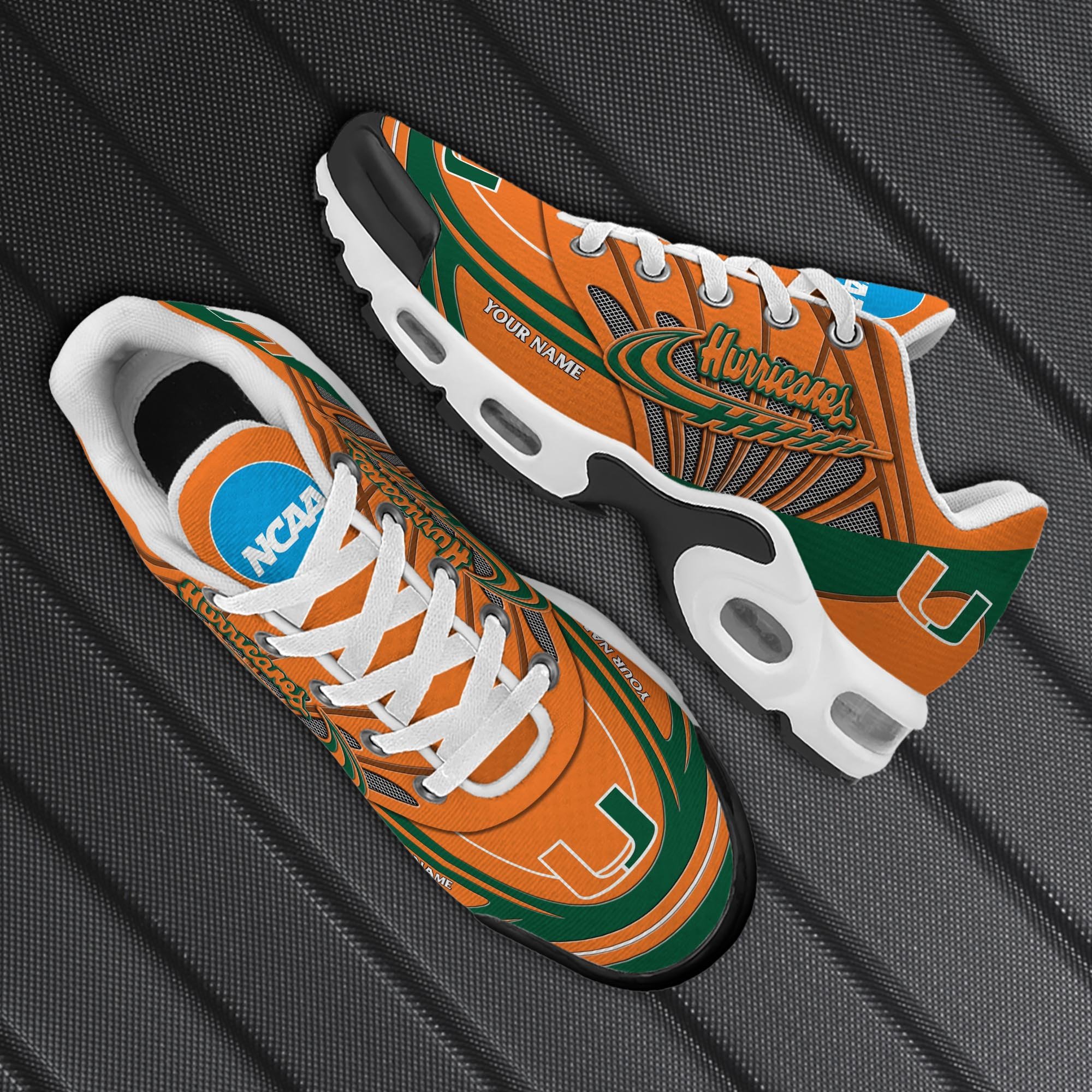 Miami Hurricanes TN Shoes 2025 Version Custom Your Name, Shoes For Sport Fans, Gift For Fans ETRG-61594 Gallery Image