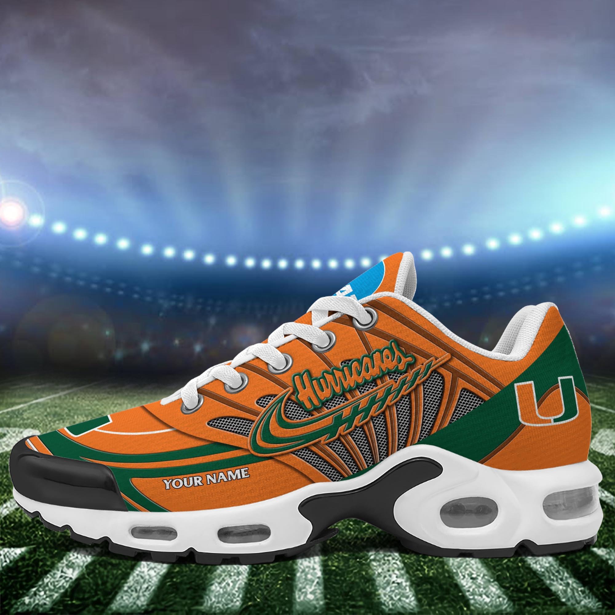 Miami Hurricanes TN Shoes 2025 Version Custom Your Name, Shoes For Sport Fans, Gift For Fans ETRG-61594 Gallery Image