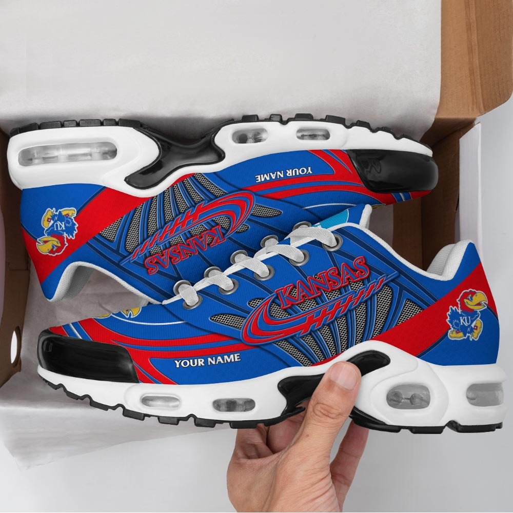 Kansas Jayhawks TN Shoes 2025 Version Custom Your Name, Shoes For Sport Fans, Gift For Fans ETRG-61594 Gallery Image