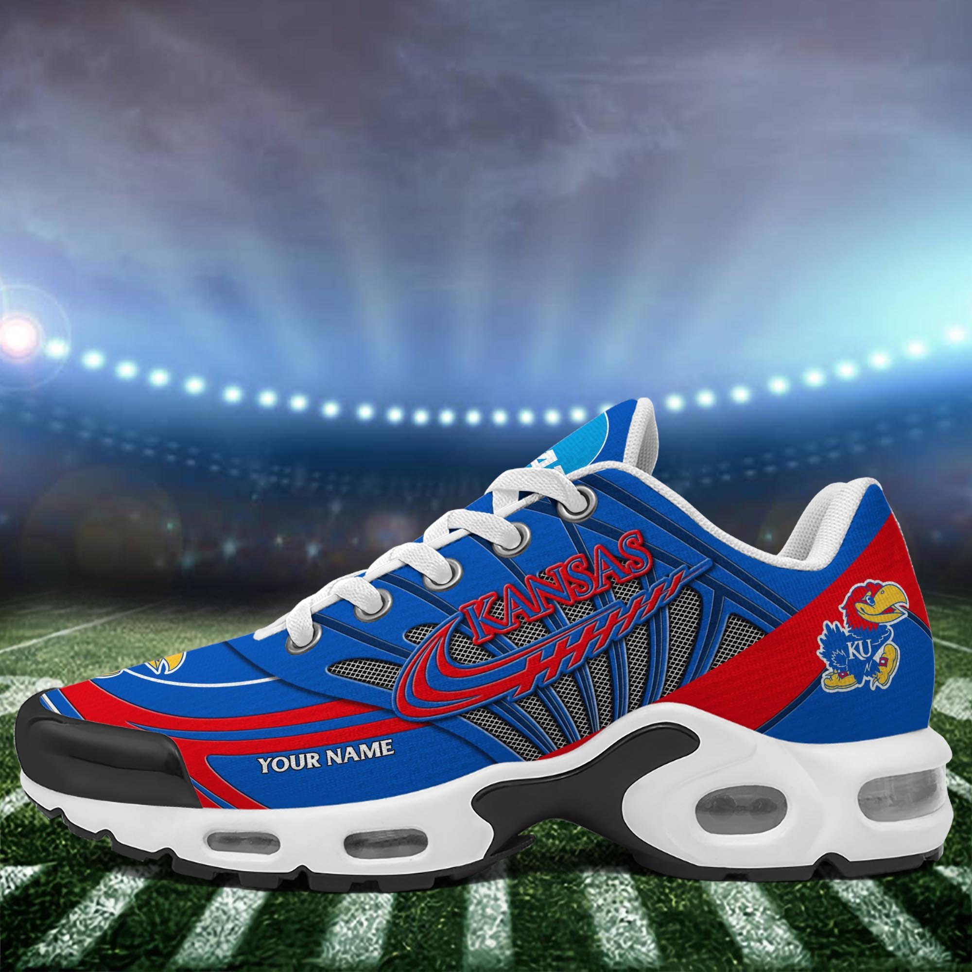 Kansas Jayhawks TN Shoes 2025 Version Custom Your Name, Shoes For Sport Fans, Gift For Fans ETRG-61594 Gallery Image