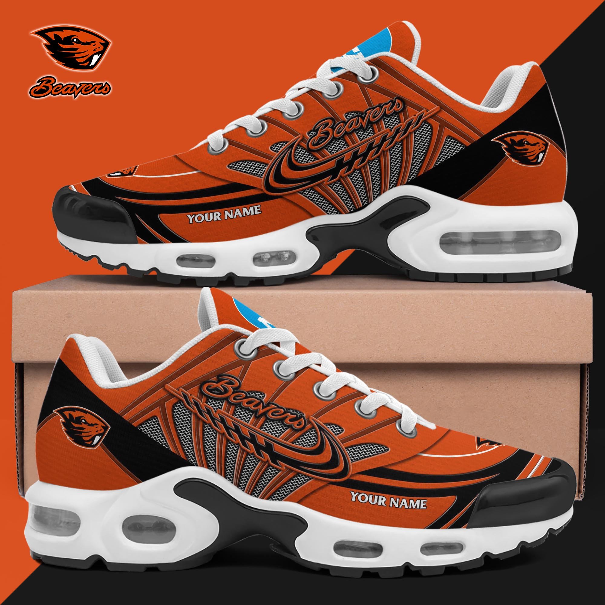 Oregon State Beavers TN Shoes 2025 Version Custom Your Name, Shoes For Sport Fans, Gift For Fans ETRG-61594 Image