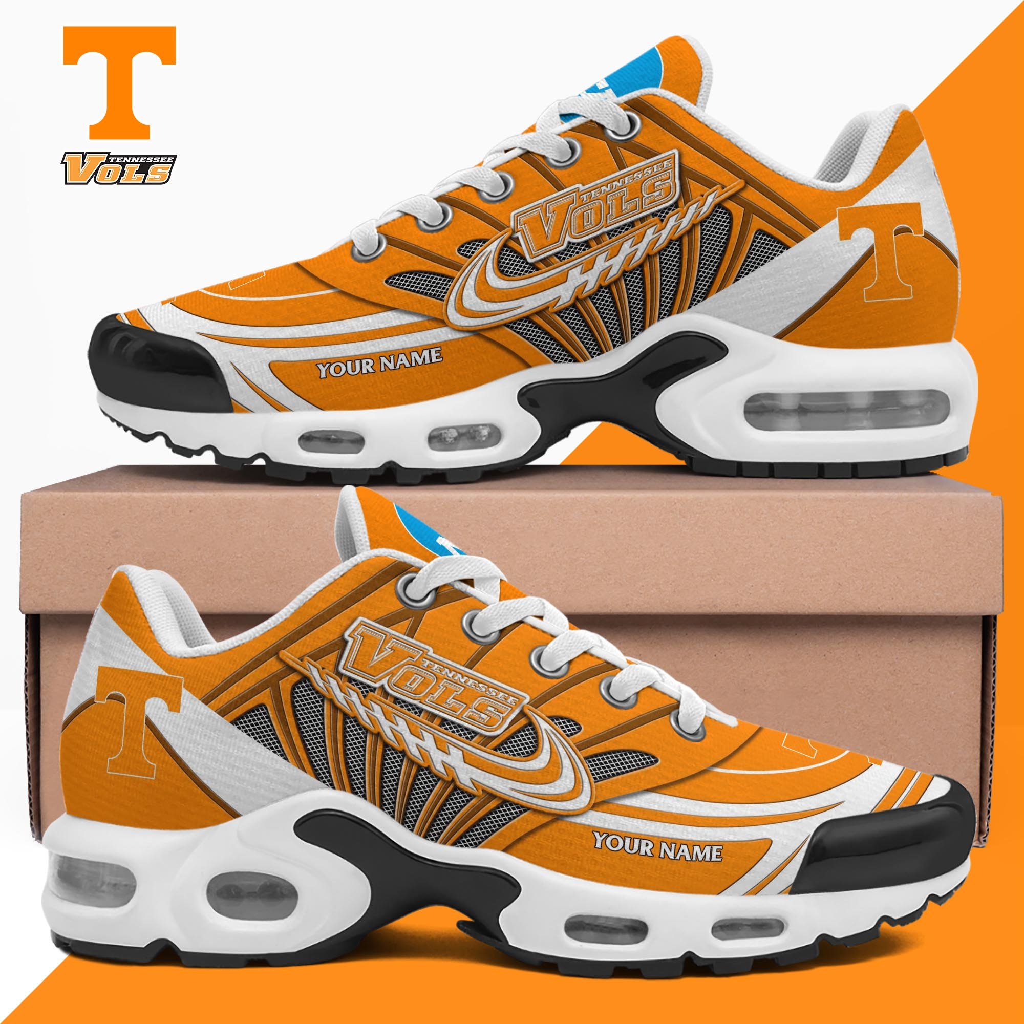 Tennessee Volunteers TN Shoes 2025 Version Custom Your Name, Shoes For Sport Fans, Gift For Fans ETRG-61594 Image