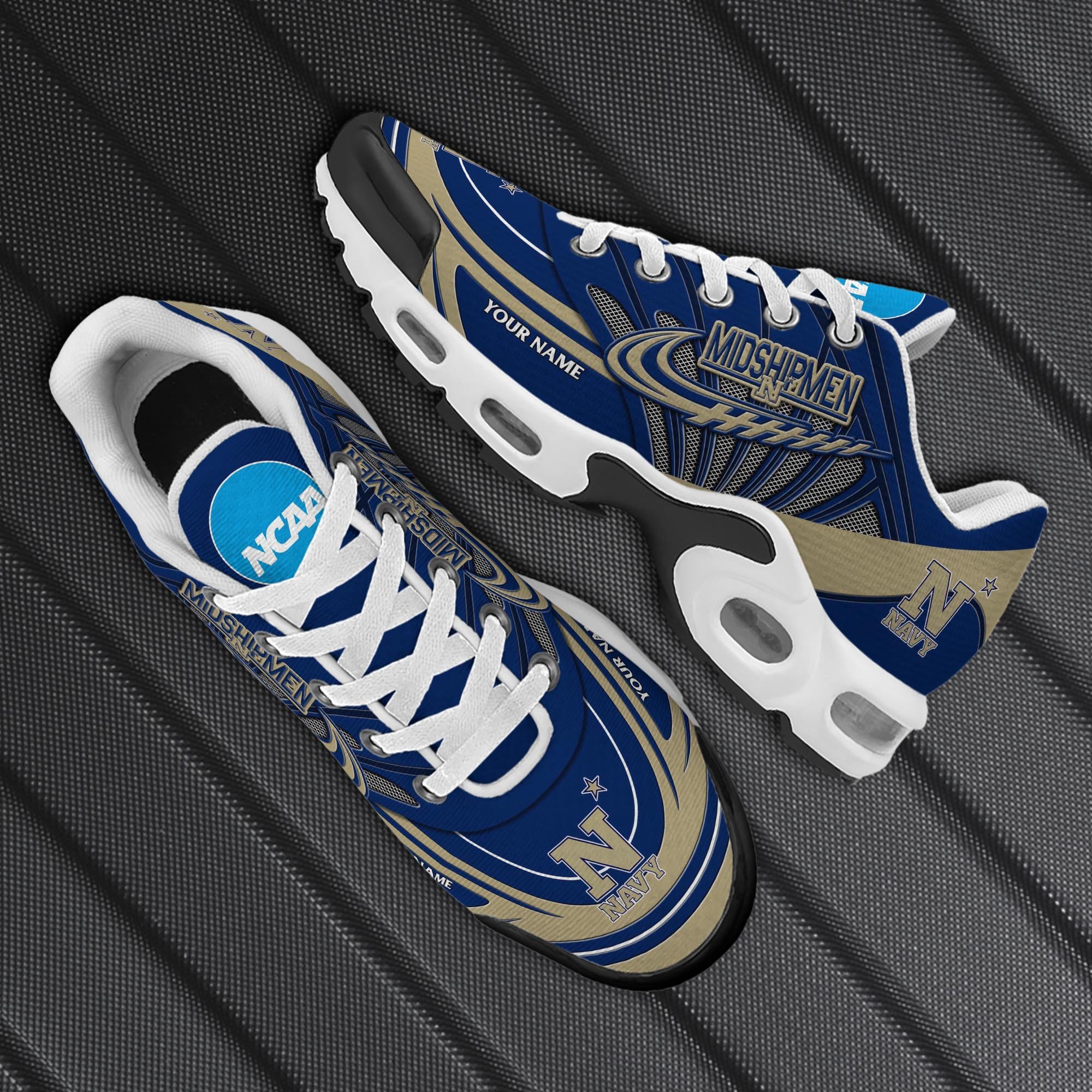 Navy Midshipmen TN Shoes 2025 Version Custom Your Name, Shoes For Sport Fans, Gift For Fans ETRG-61594 Gallery Image