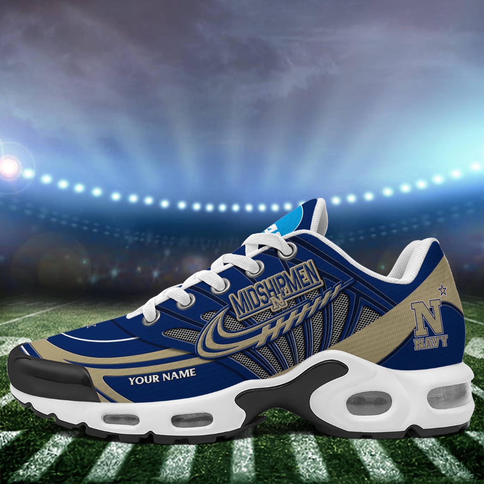 Navy Midshipmen TN Shoes 2025 Version Custom Your Name, Shoes For Sport Fans, Gift For Fans ETRG-61594 Gallery Image