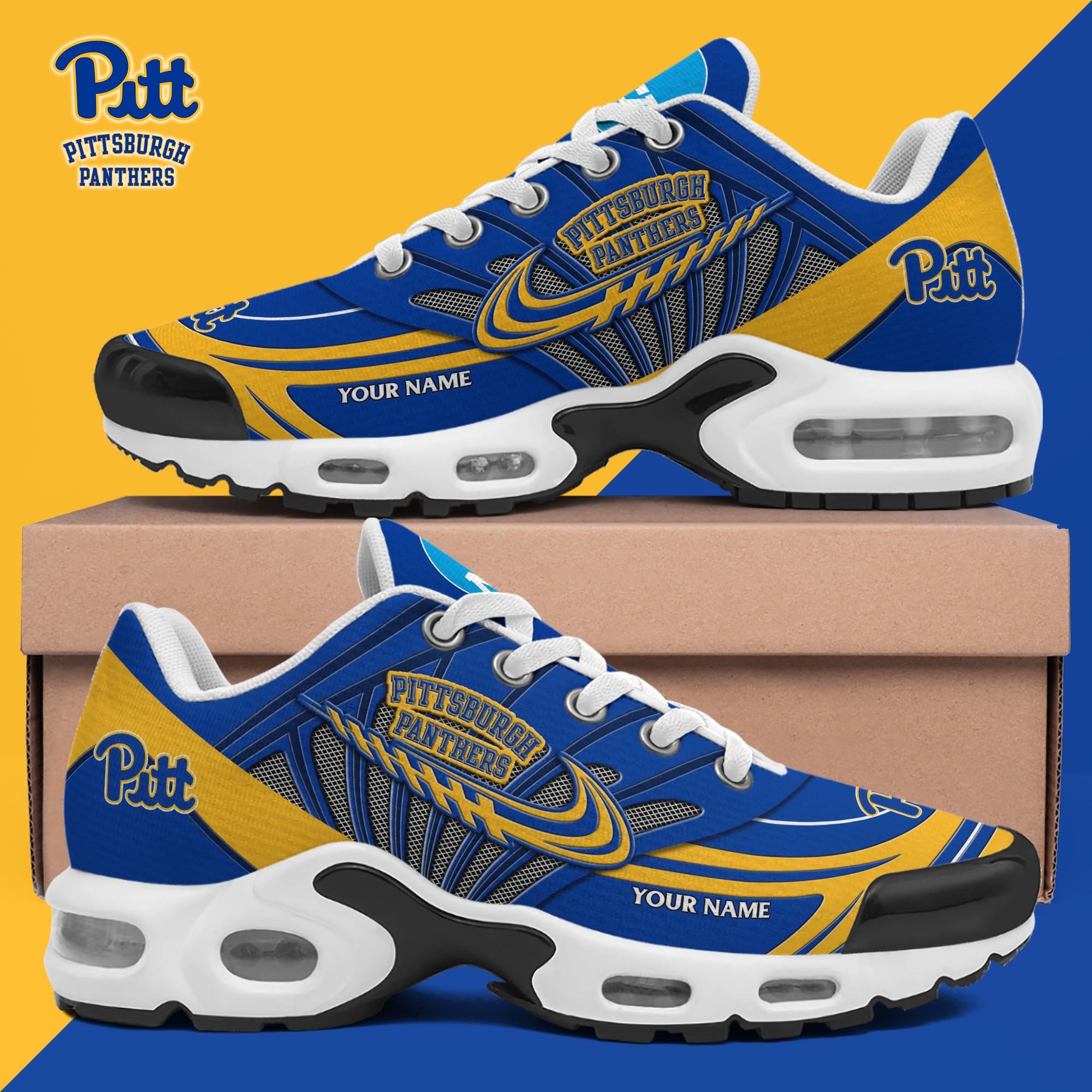 Pittsburgh Panthers TN Shoes 2025 Version Custom Your Name, Shoes For Sport Fans, Gift For Fans ETRG-61594 Image