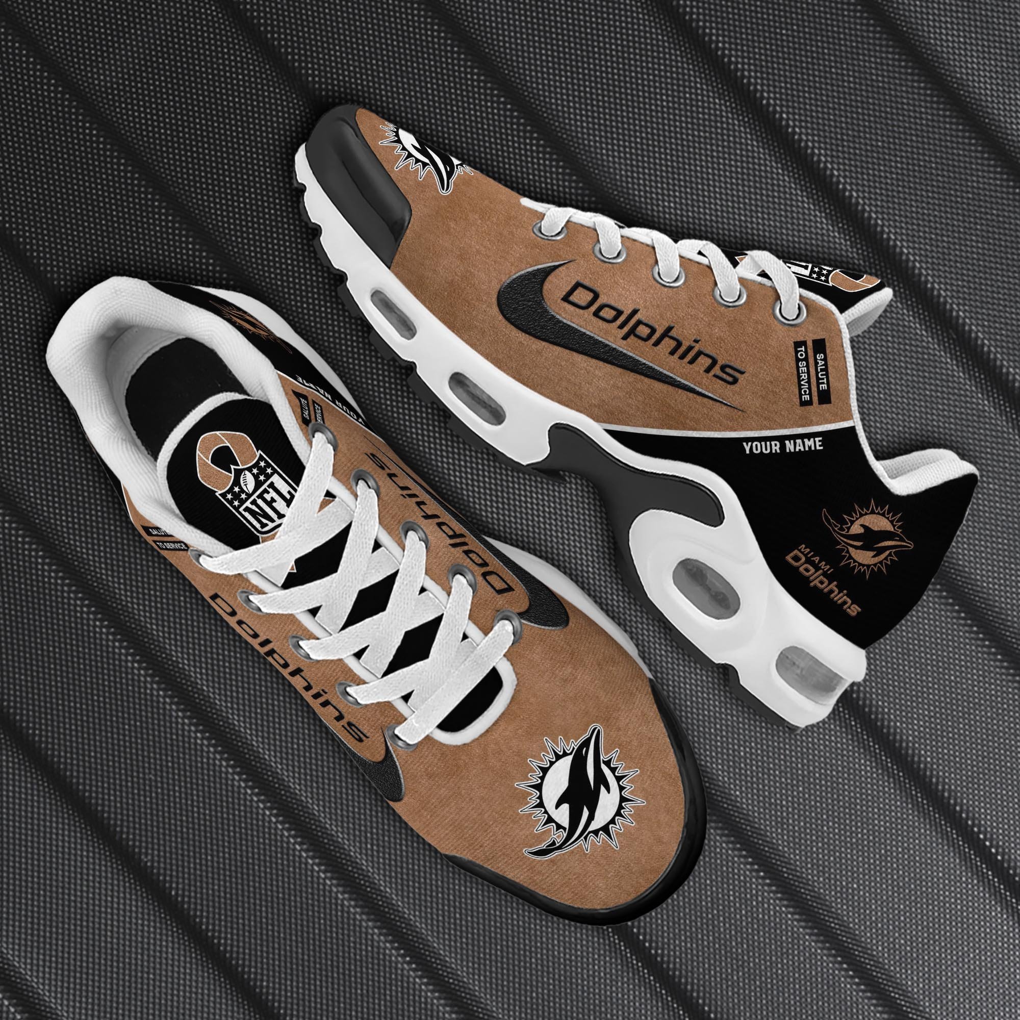 Miami Dolphins TN Shoes 2025 Version Custom Name, Shoes For Football Fans, Fan Gifts ETRG-61623 Gallery Image