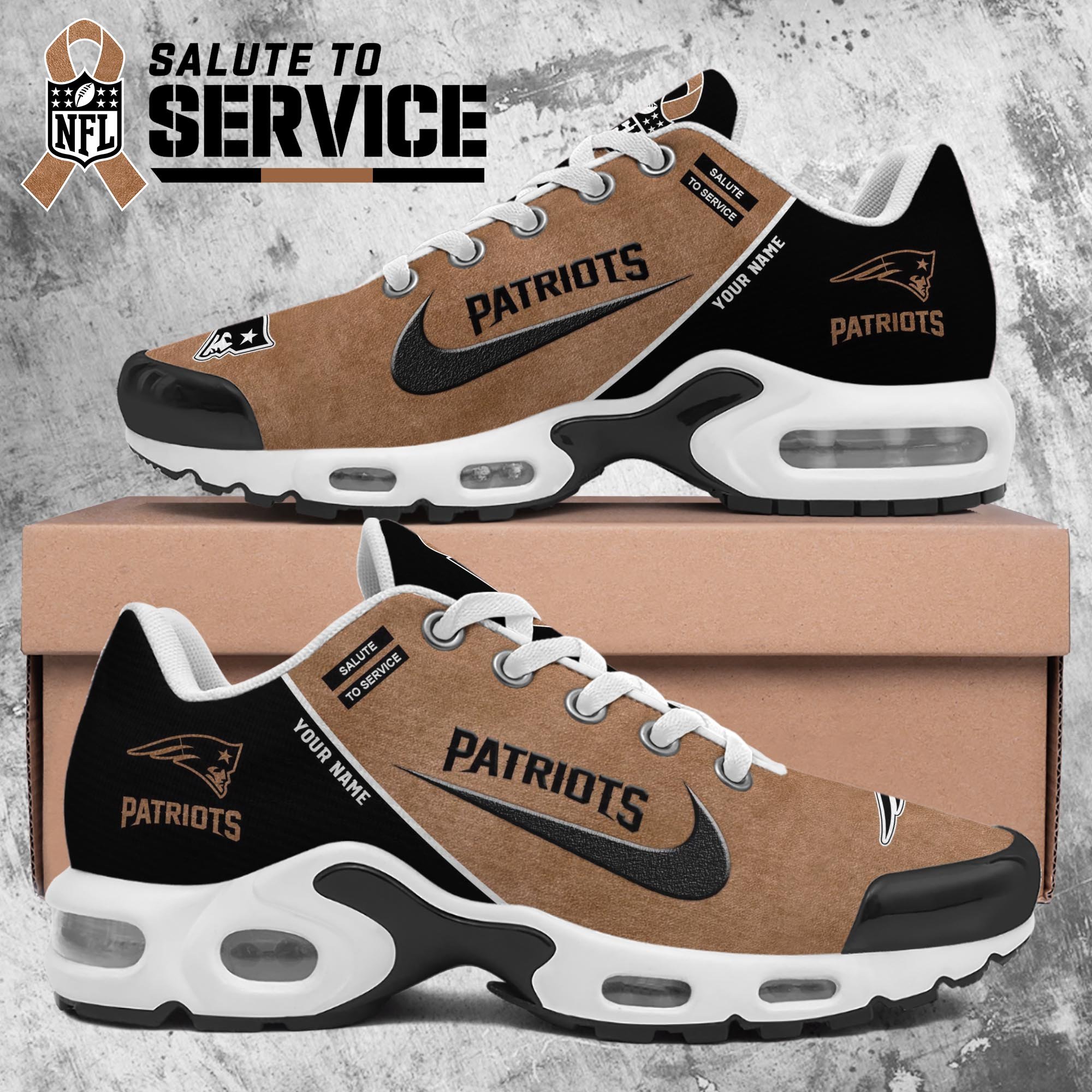 New England Patriots TN Shoes 2025 Version Custom Name, Shoes For Football Fans, Fan Gifts ETRG-61623 Image