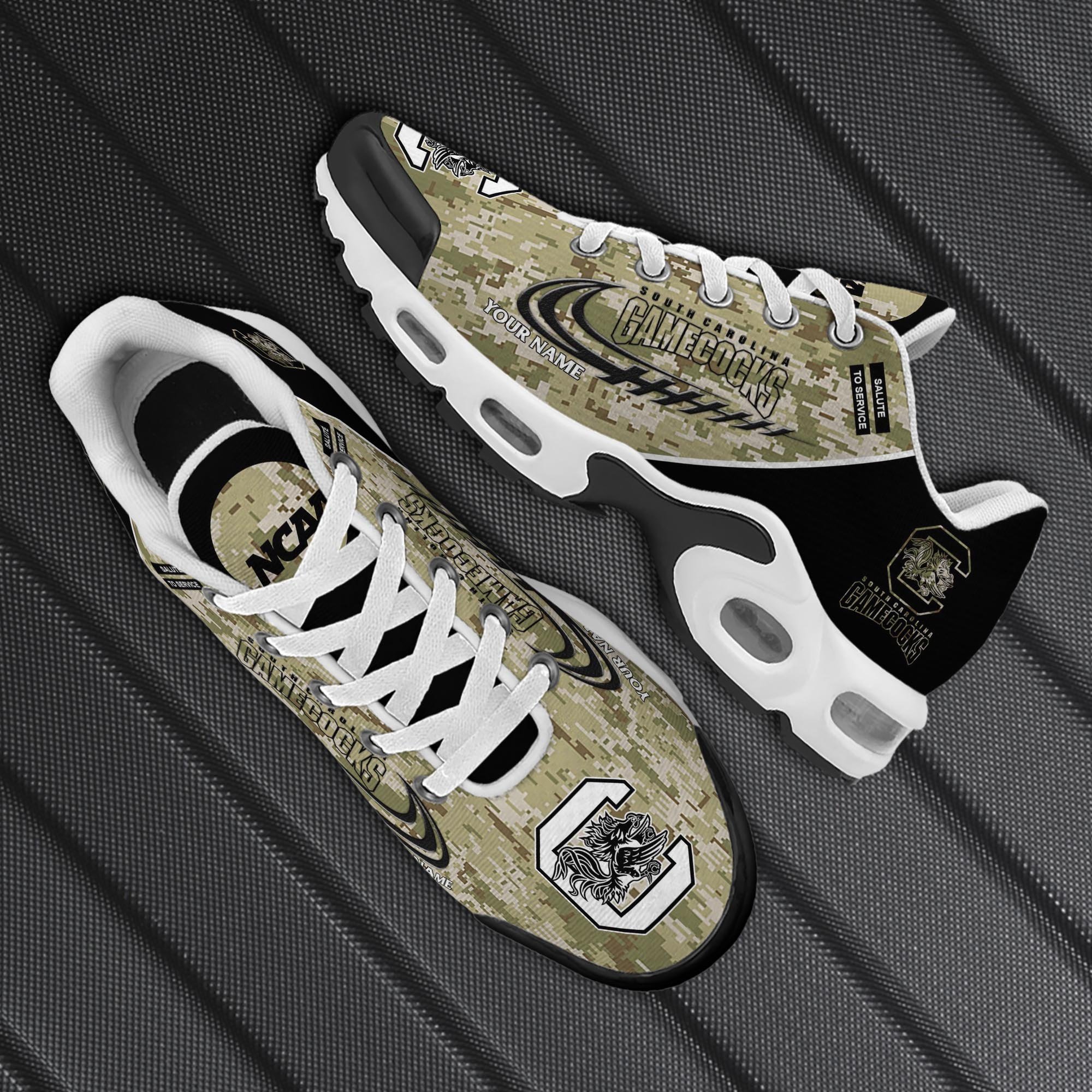 South Carolina Gamecocks TN Shoes 2025 Version Custom Name, Camouflage Shoes, Gifts For Football Lovers ETRG-61636 Gallery Image