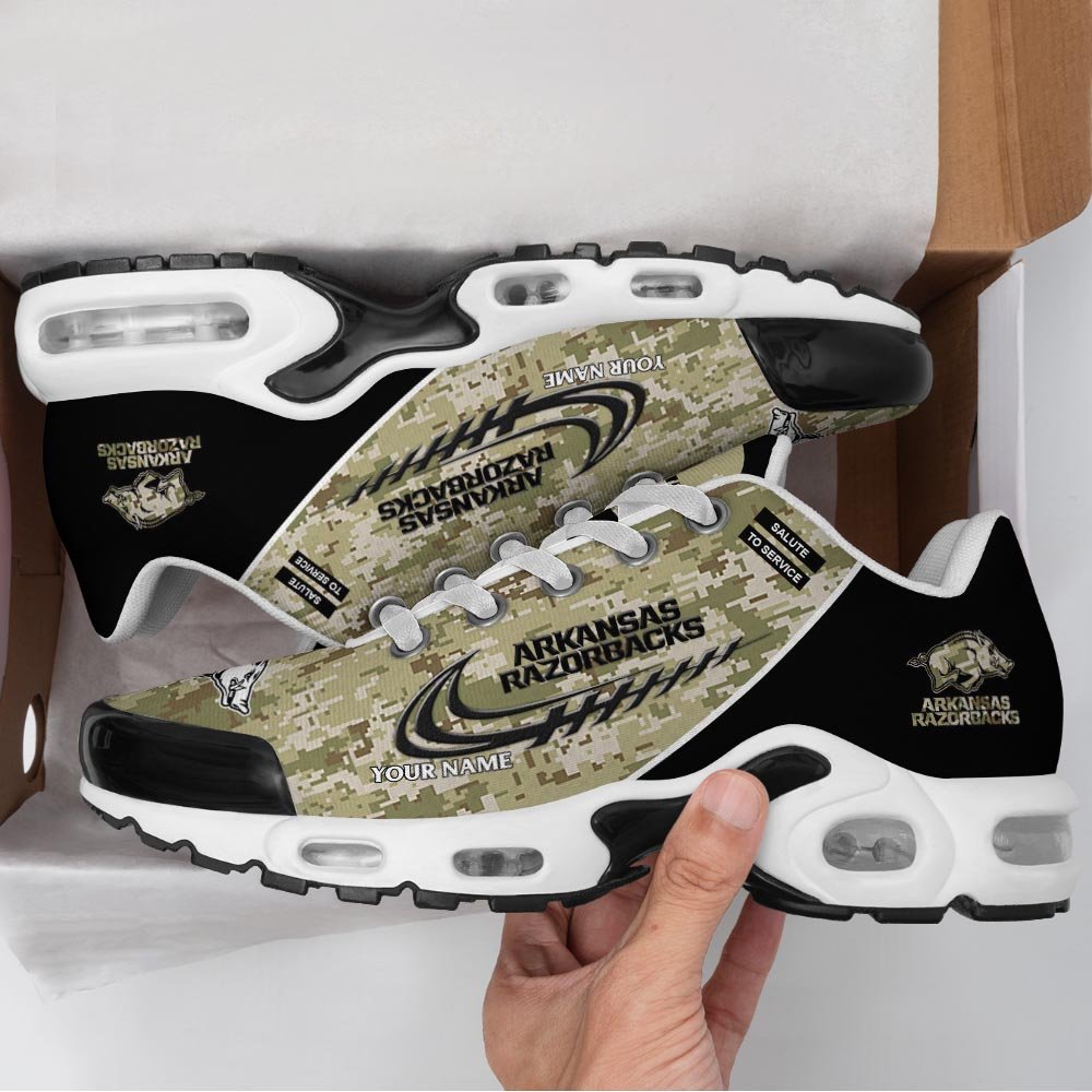 Arkansas Razorbacks TN Shoes 2025 Version Custom Name, Camouflage Shoes, Gifts For Football Lovers ETRG-61636 Gallery Image