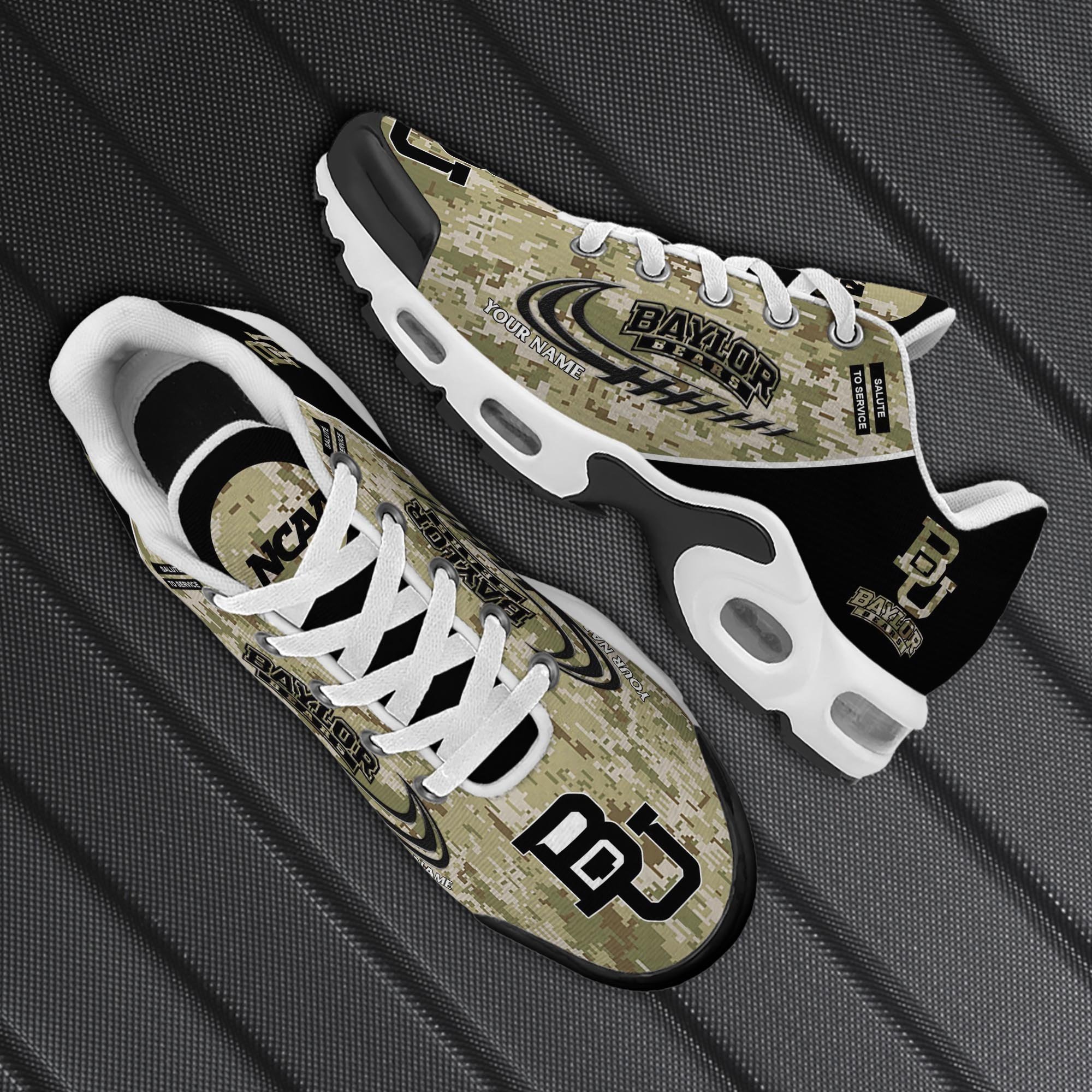 Baylor Bears TN Shoes 2025 Version Custom Name, Camouflage Shoes, Gifts For Football Lovers ETRG-61636 Gallery Image