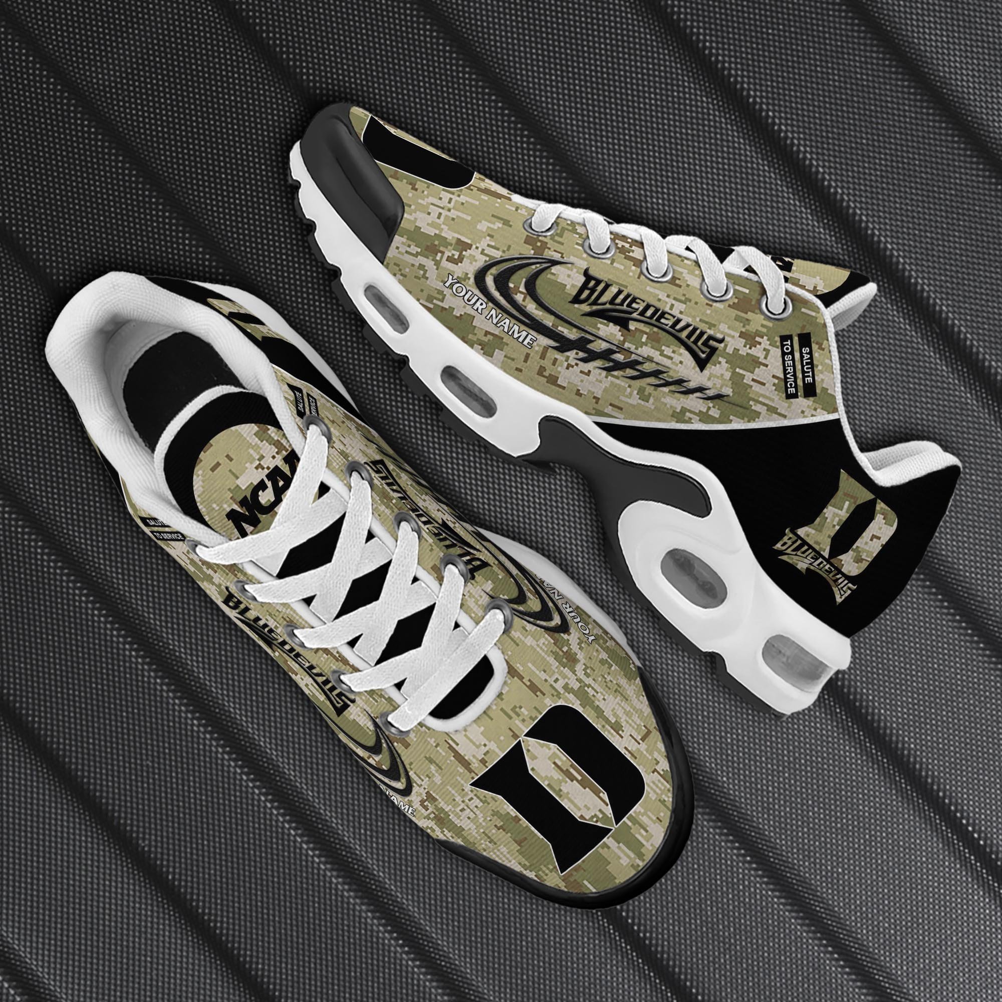 Duke Blue Devils TN Shoes 2025 Version Custom Name, Camouflage Shoes, Gifts For Football Lovers ETRG-61636 Gallery Image