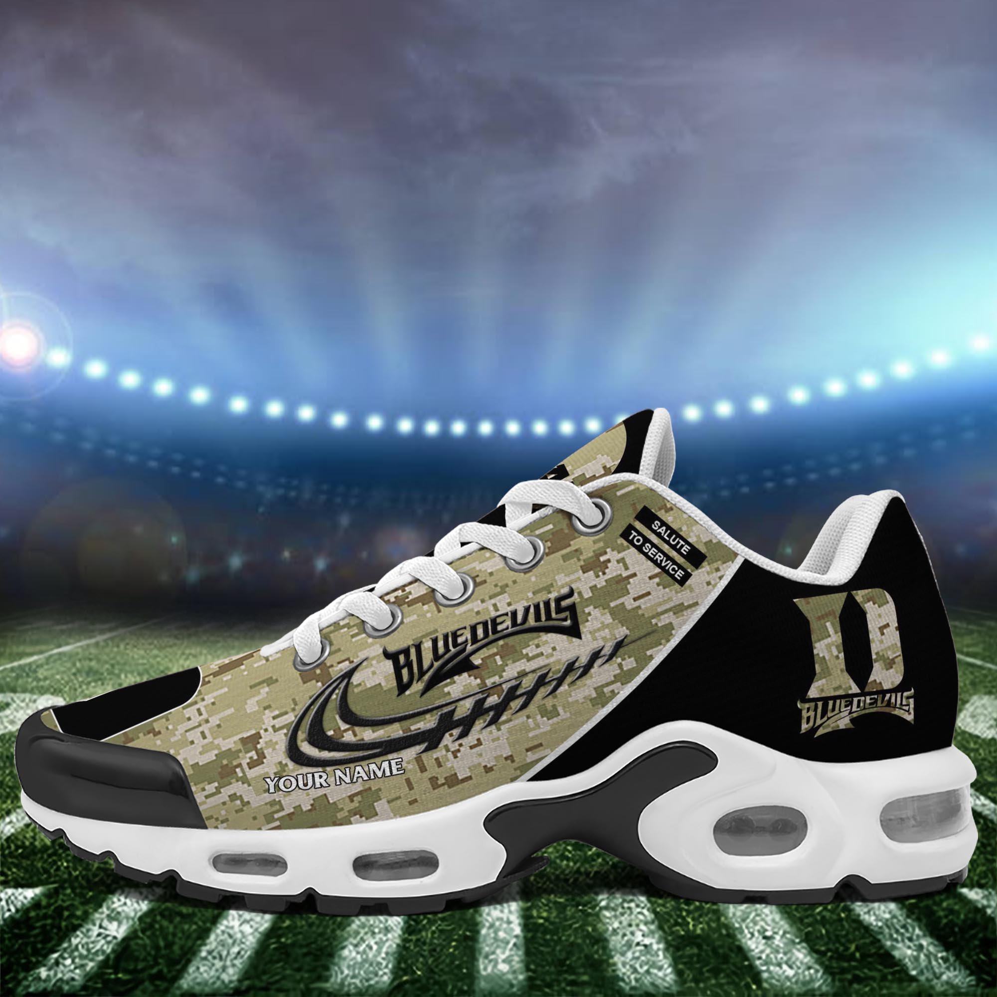 Duke Blue Devils TN Shoes 2025 Version Custom Name, Camouflage Shoes, Gifts For Football Lovers ETRG-61636 Gallery Image