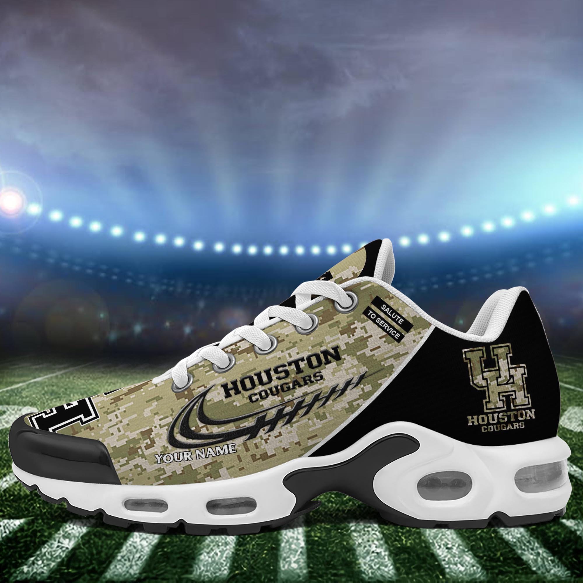 Houston Cougars TN Shoes 2025 Version Custom Name, Camouflage Shoes, Gifts For Football Lovers ETRG-61636 Gallery Image