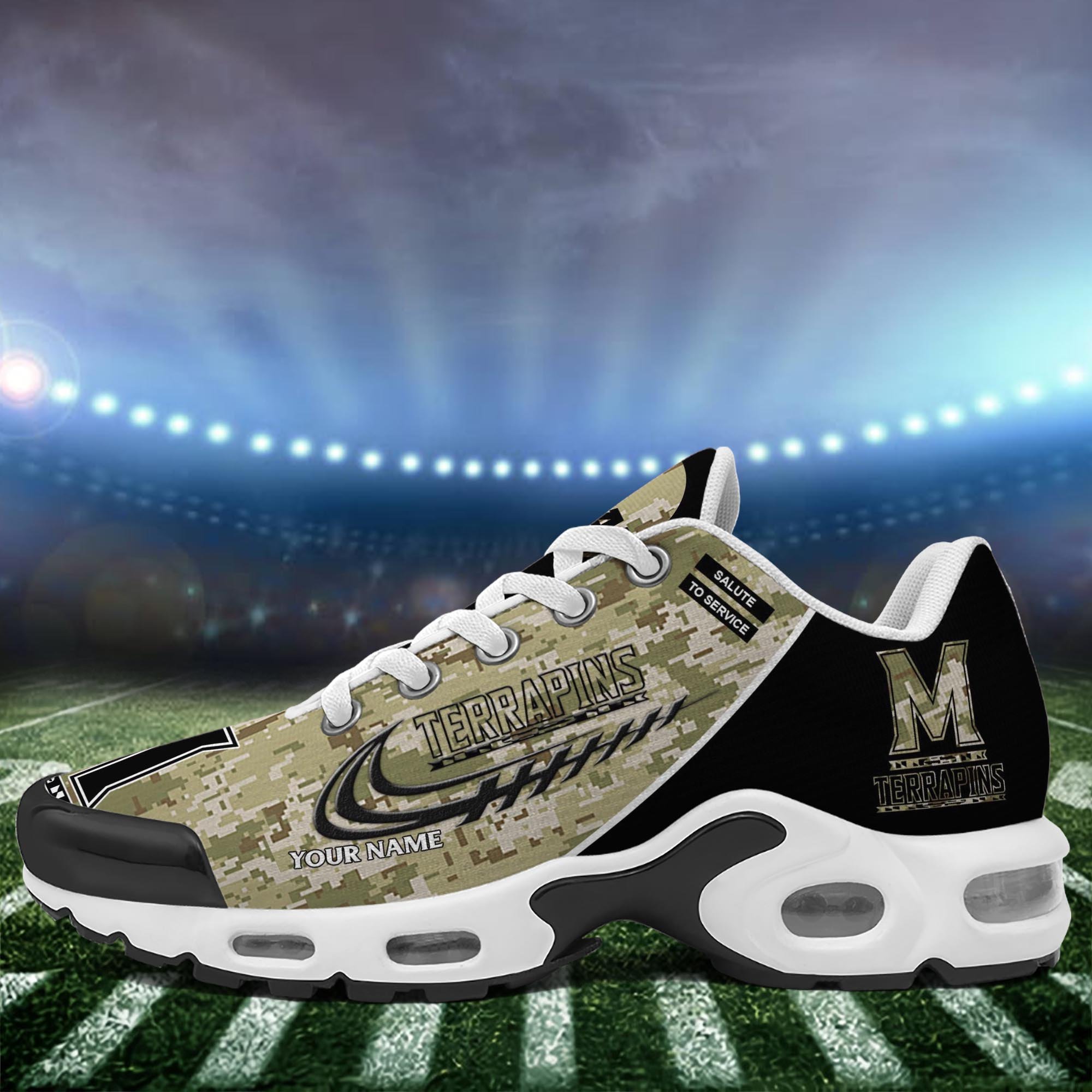 Maryland Terrapins TN Shoes 2025 Version Custom Name, Camouflage Shoes, Gifts For Football Lovers ETRG-61636 Gallery Image