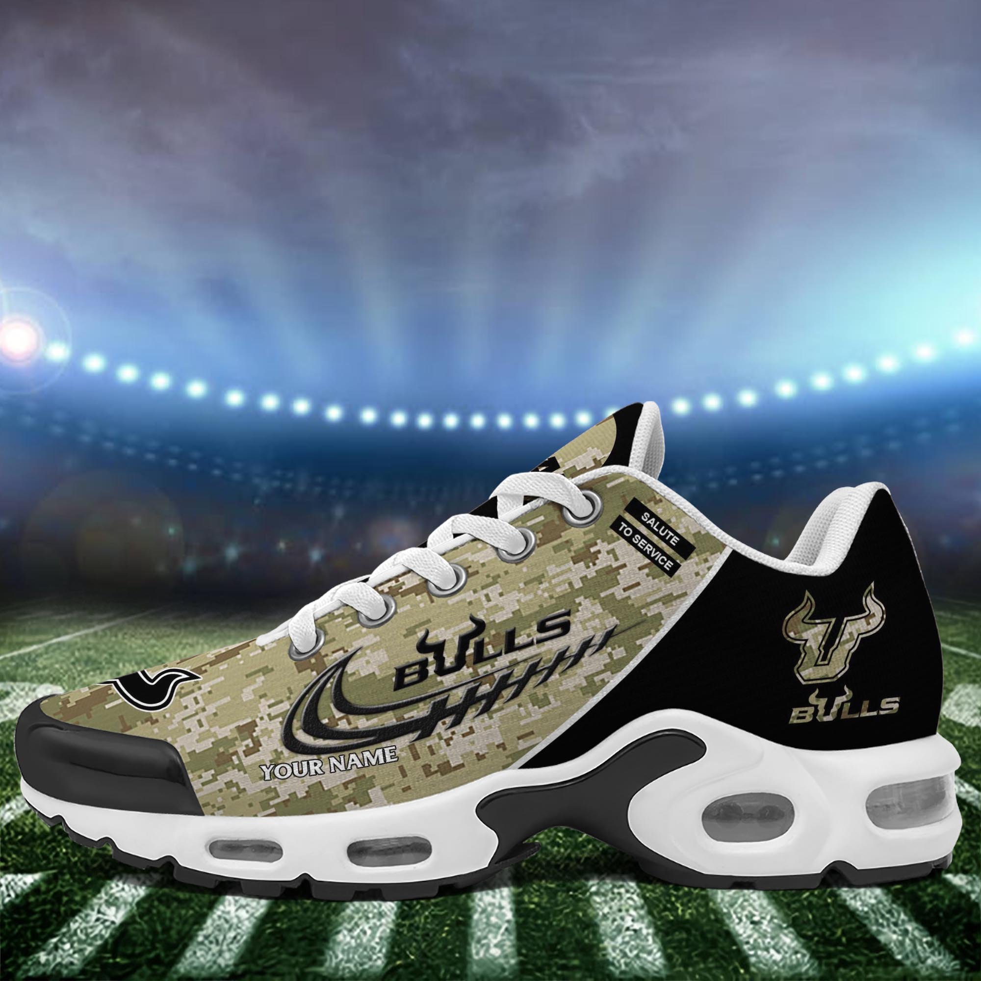 South Florida Bulls TN Shoes 2025 Version Custom Name, Camouflage Shoes, Gifts For Football Lovers ETRG-61636 Gallery Image