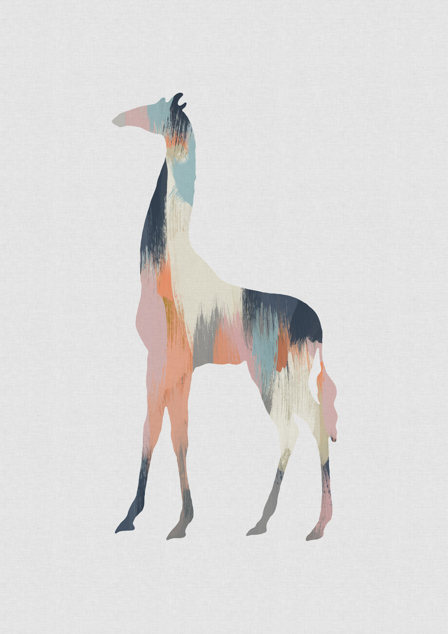 Samolepka Pastel Giraffe