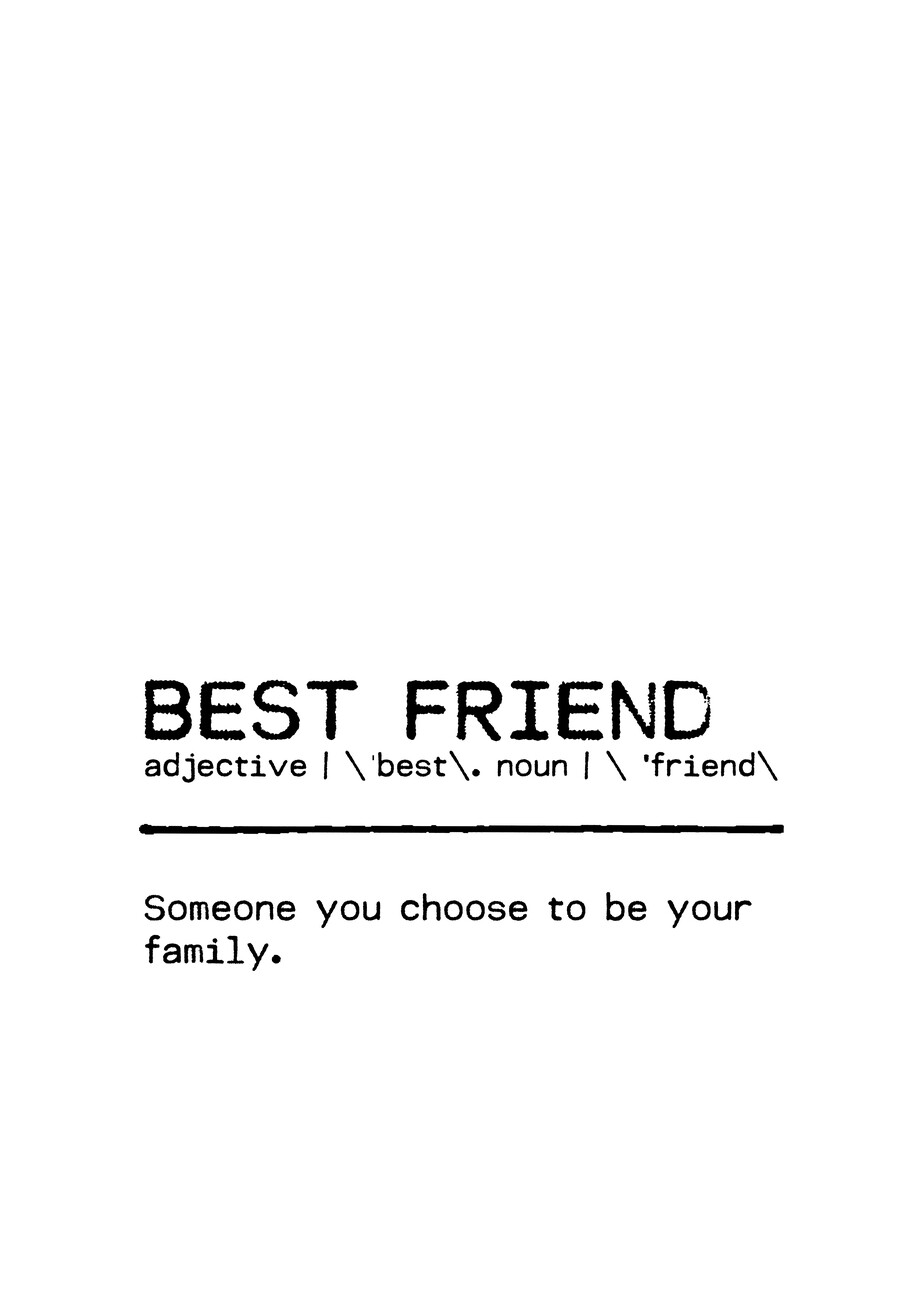 Illustration Quote Best Friend Family