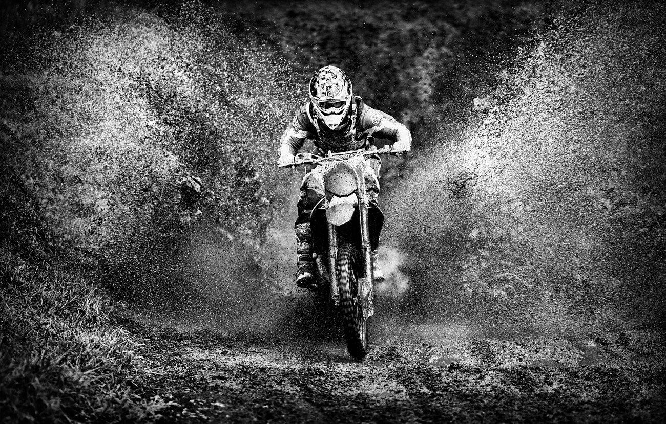 Moto-cross de Tompico en poster, tableau sur toile et plus