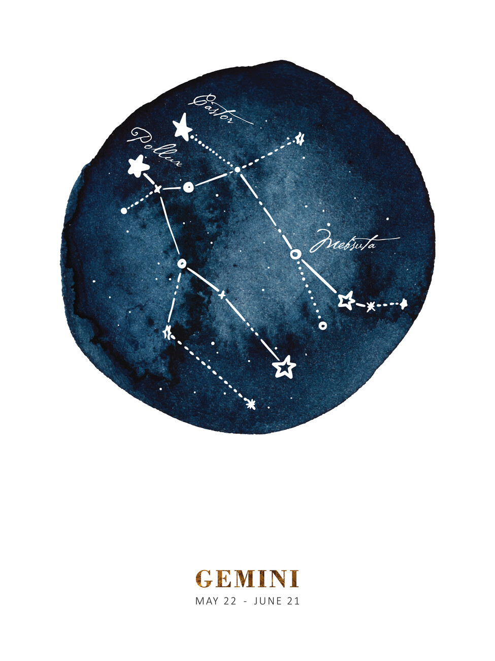 Illustration Zodiac - Gemini