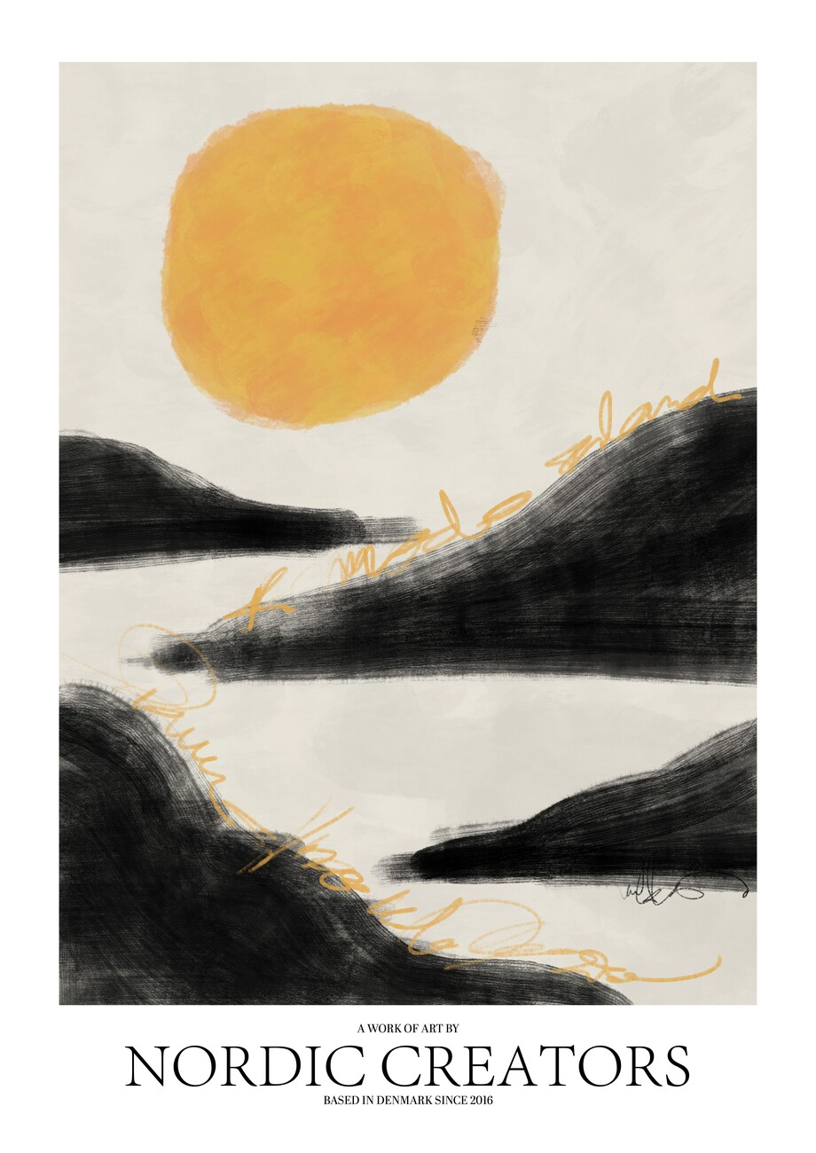 Ilustrace Sunrise, Nordic Creators, (30 x 40 cm)