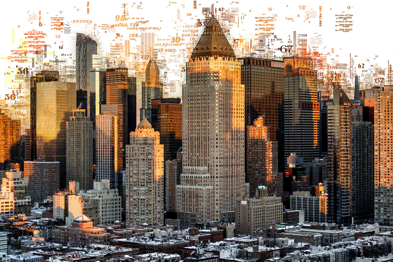 Canvas Print Numbers Collection - New York Buildings